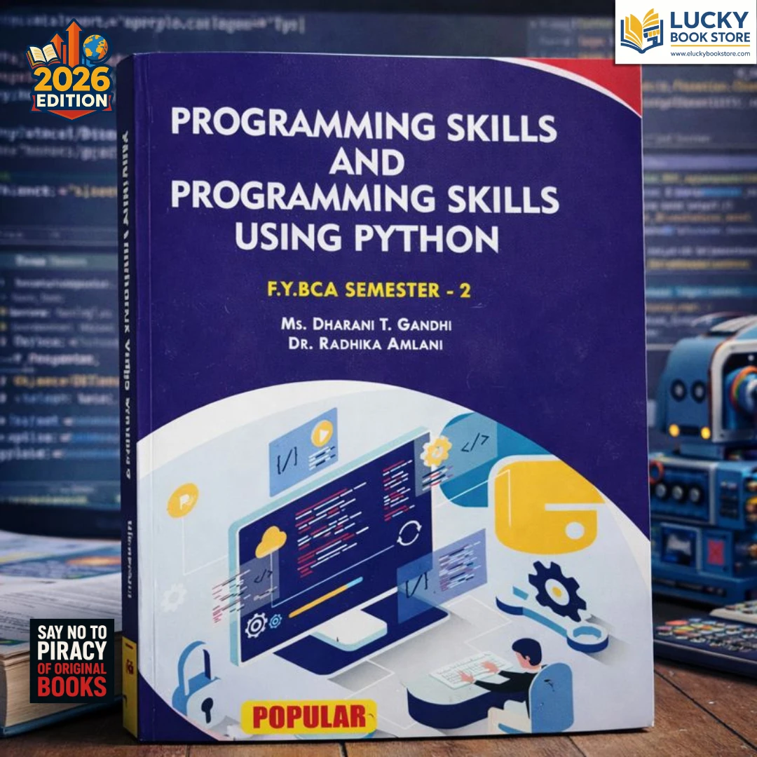FY BCA Sem-2 Programming Skills and Programming Skills Using Python 2026 Edition by Dharani Gandhi, Dr Radhika Amlani | Popular Prakashan