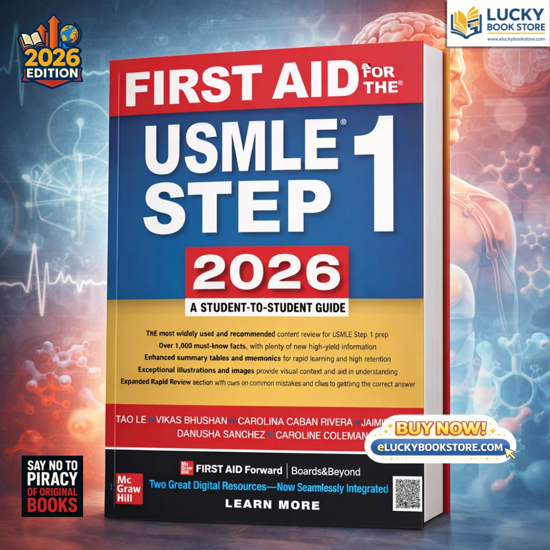 First Aid for USMLE Step 1 2026 by Tao Le, Vikas Bhushan | 36th Edition | Mcgrawhill