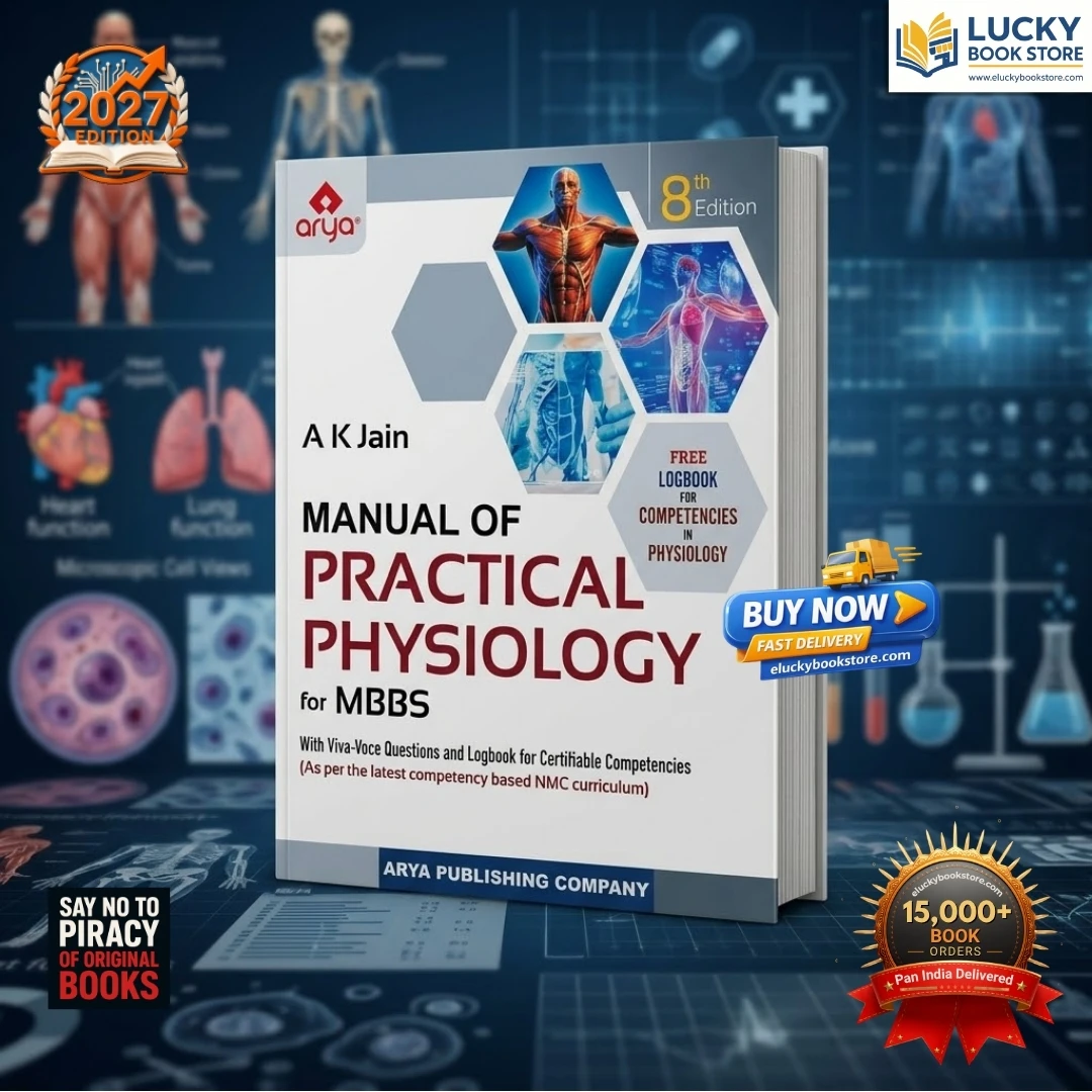Manual of Practical Physiology for MBBS | With Free Logbook for Competencies in Physiology | 8th Edition 2027 | Ak Jain | APC