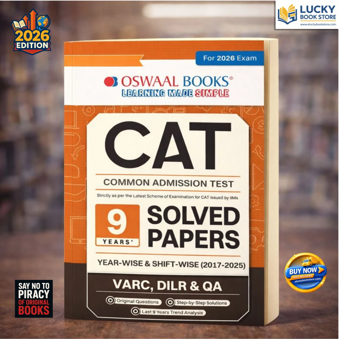 Oswaal CAT 9 Years wise & Shift Wise Solved Papers (2017 - 2025) For 2026 Exam