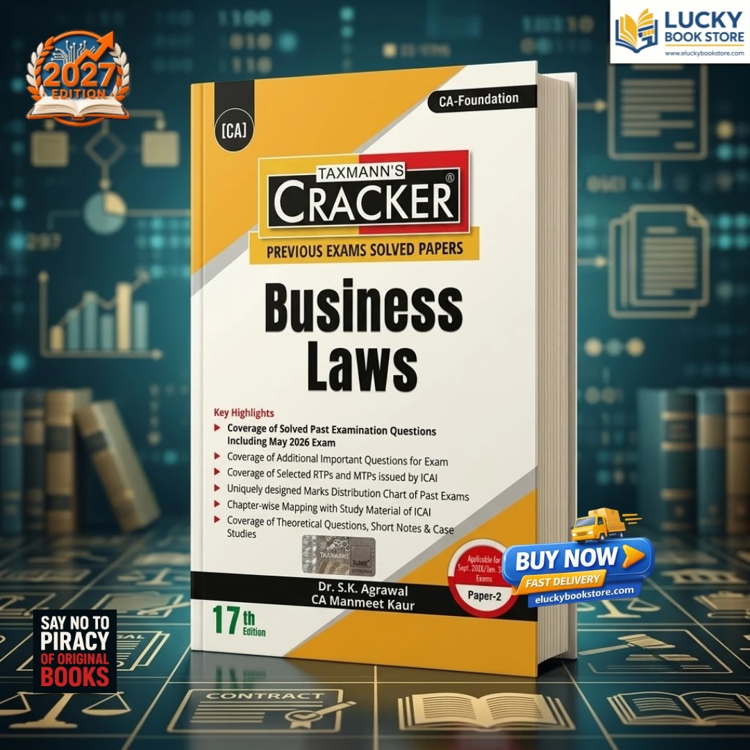 CA Foundation CRACKER Business Laws | 17th Edition For Sept 2026 Attempt | TAXMANN