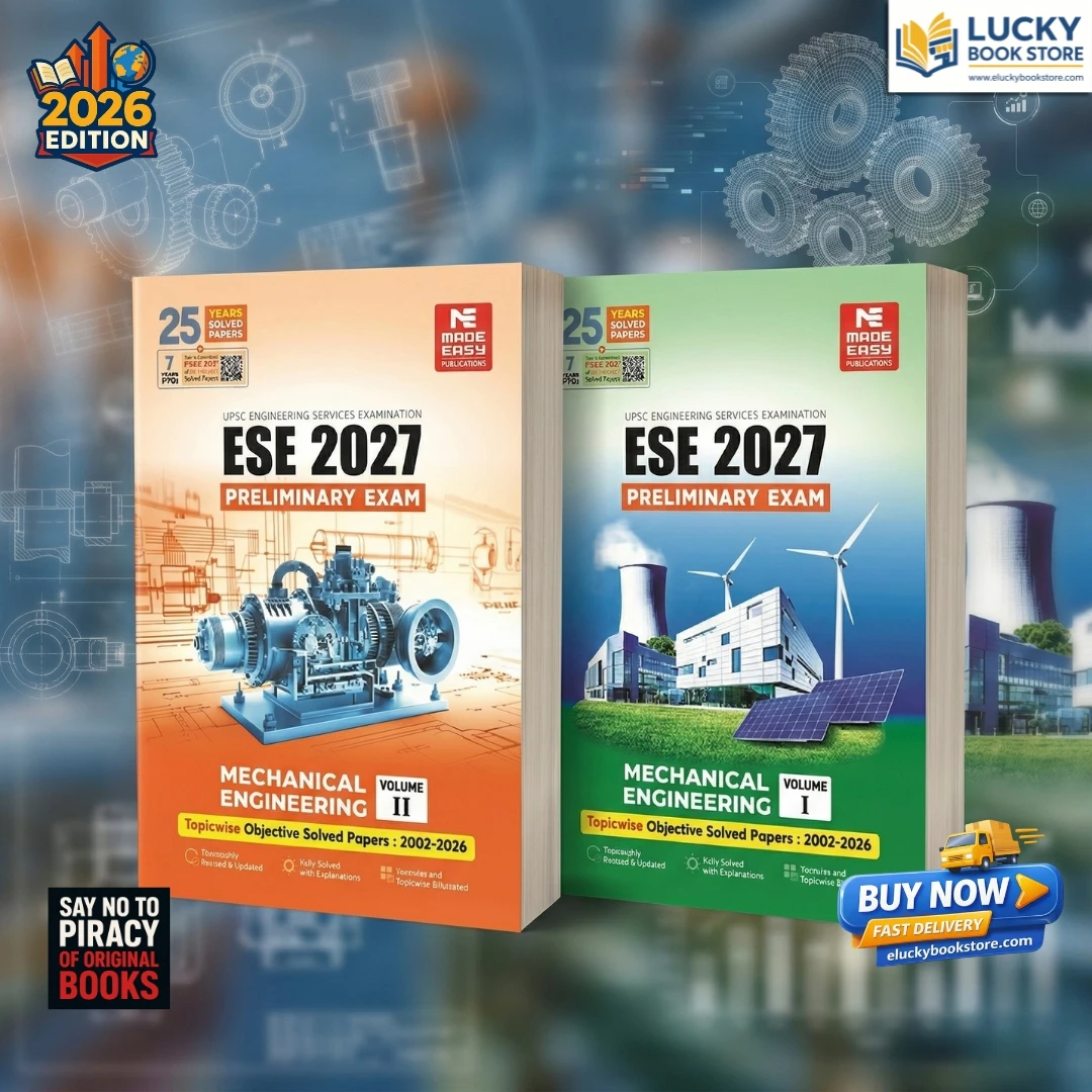 ESE 2027 Preliminary Exam Mechanical Engineering Objective Solved Paper Vol(1 & 2) | Made Easy