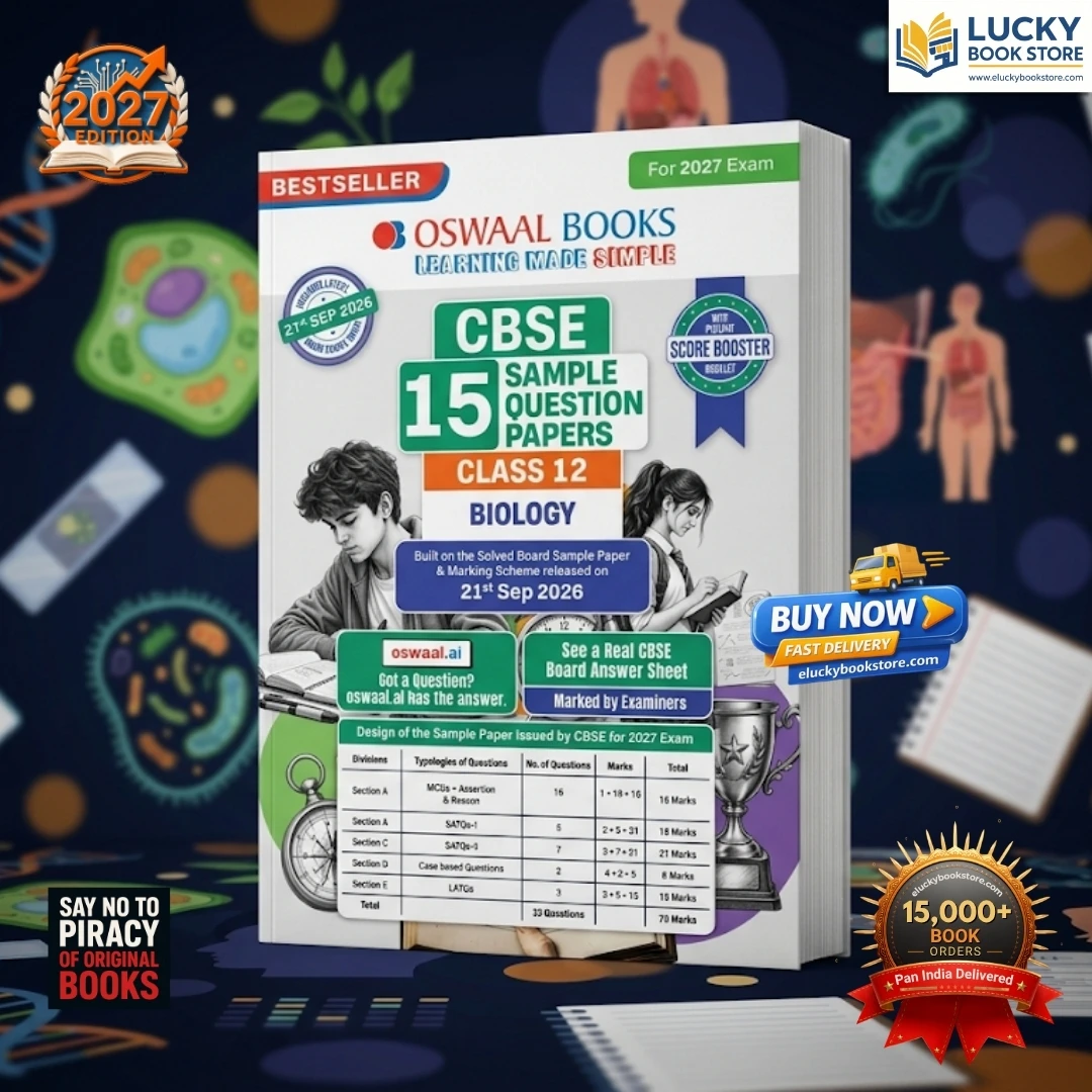 Class 12 Oswaal CBSE 15 Sample Question Papers Board Exam Biology 2026-27 based on latest CBSE SQP dated (21 Sep 2026) | New Questions Typologies With Oswaal AI | For 2027 Exam