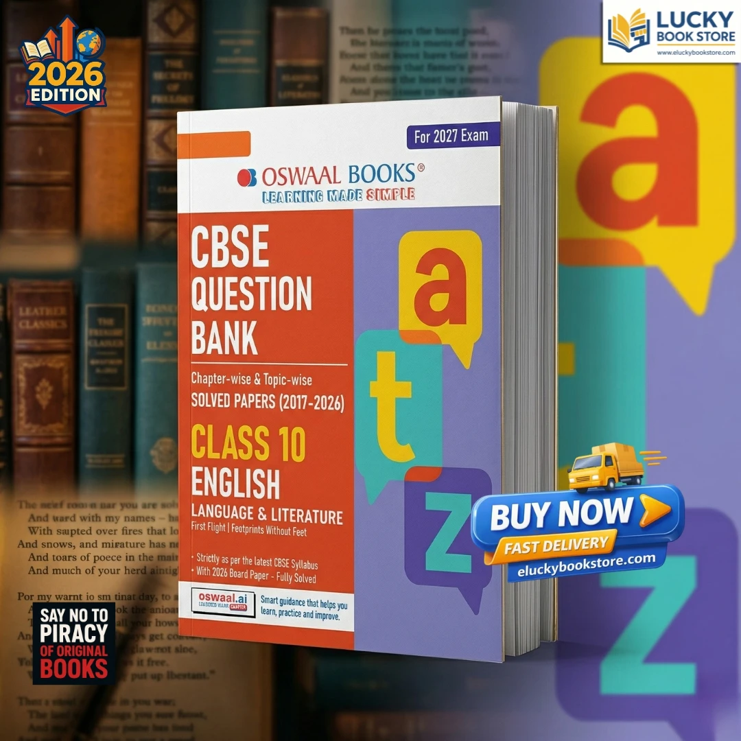 Class 10 CBSE Oswaal Question Bank English Language and Literature Chapter-wise and Topic-wise Solved Papers (2017-2026) | Includes 2026 Papers- fully solved | With Mind Maps & Revision Notes For 2027 Exam