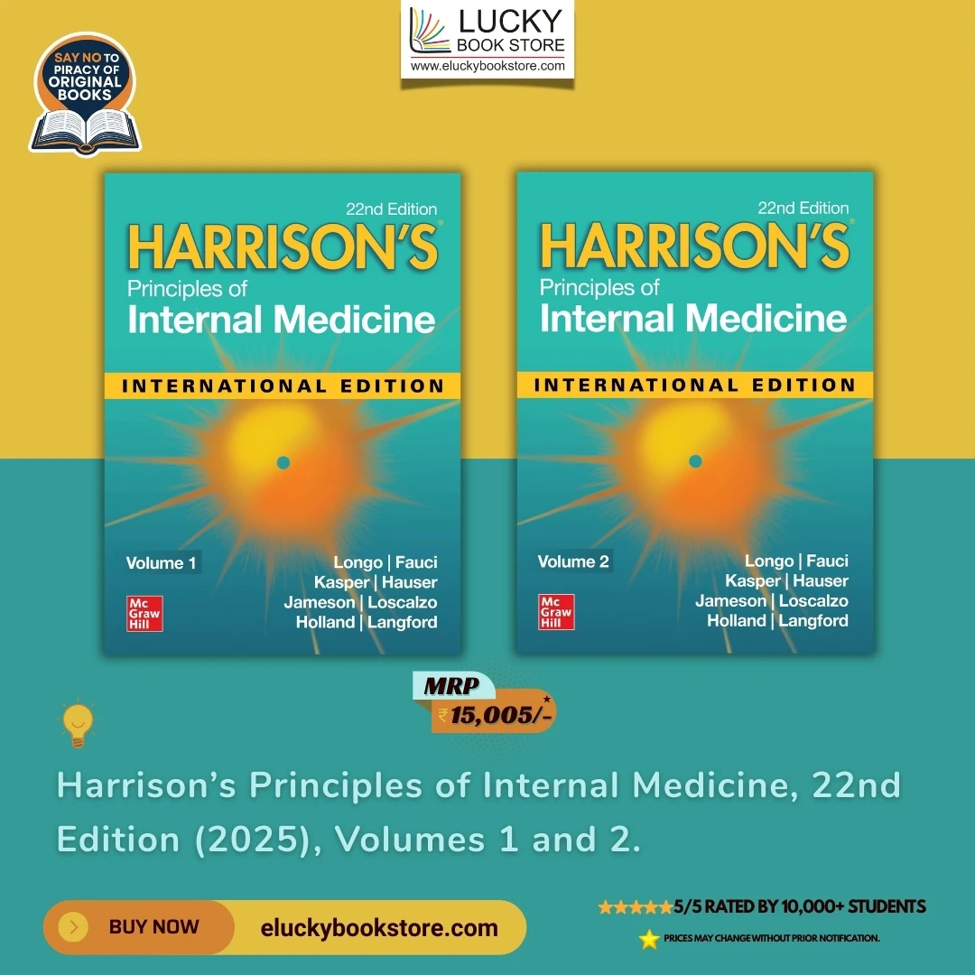 Harrison's Principles of Internal Medicine (Vol 1 & 2) 22nd Edition 2025 | Mcgrawhill