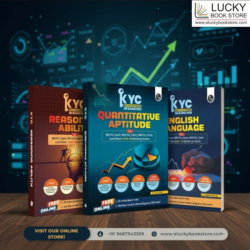 PW KYC Quantitative Aptitude, Reasoning Ability and English Language Combo Set of 3 Books For SBI PO, Clerk, IBPS PO, Clerk, RRB, PO, Clerk, RBI & Other Banking Exams 2025- 26