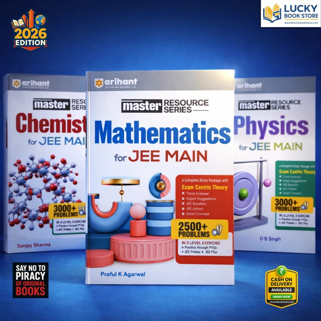 Master Resource Series for JEE Main combo of 3 books ( Mathematics, Physics, Chemistry) 2026 Edition | Arihant