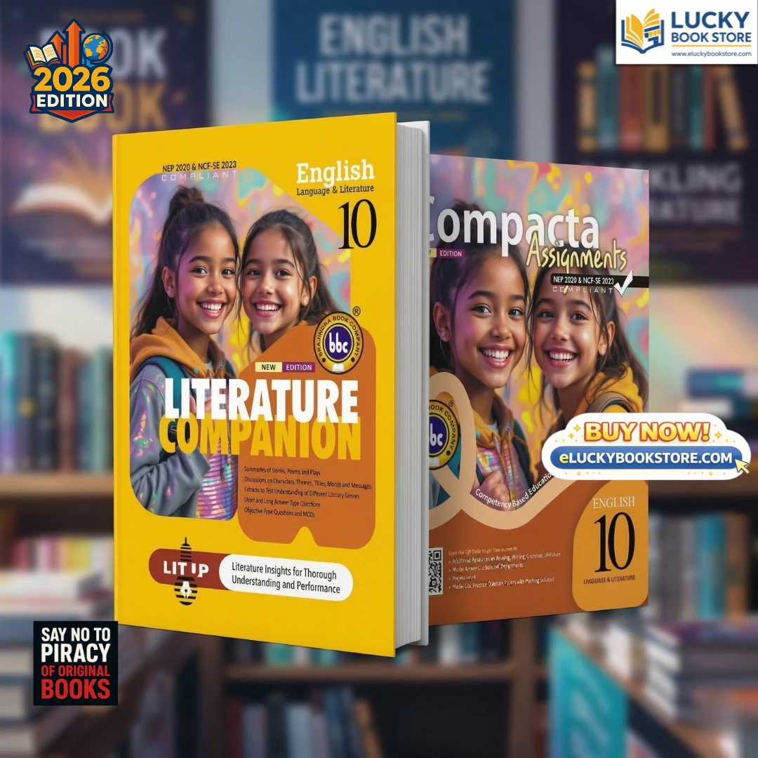 Class 10 CBSE (Language and Literature Edition) BBC compacta (a set of two books: Workbook + Literature Companion) 2026 Edition