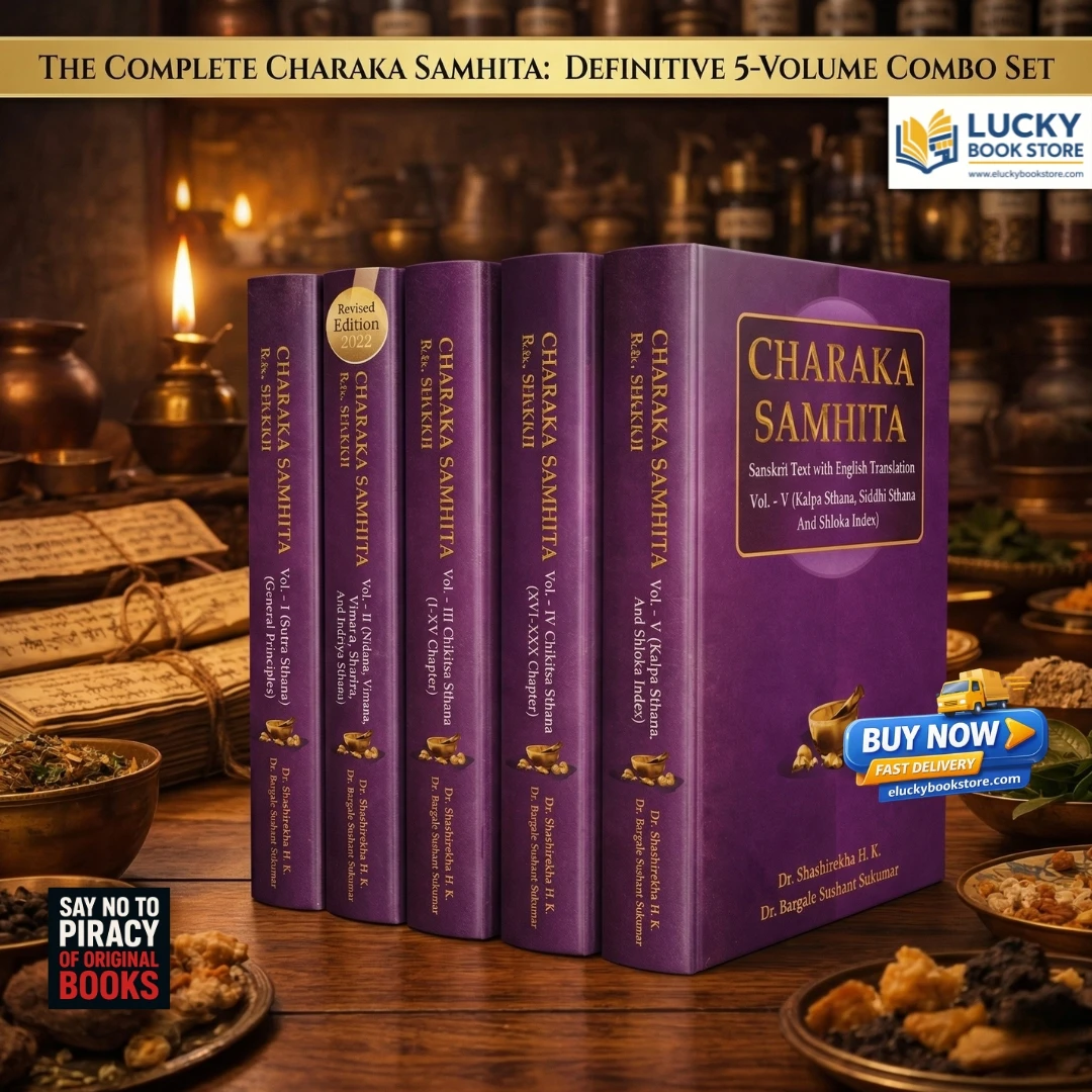 Charaka Samhita (Vol 1 to 5) Sanskrit Text with English Translation | Dr Shashirekha | 2026 Edition | Chaukhamba