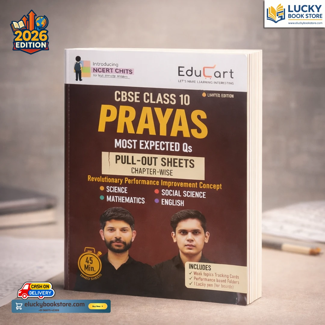 Educart PRAYAS CBSE Class 10 for 2026 (Introducing revolutionary marks increment concept - NCERT CHITS) by Prashant Kirad (Author), Digraj Singh Rajput (Author)