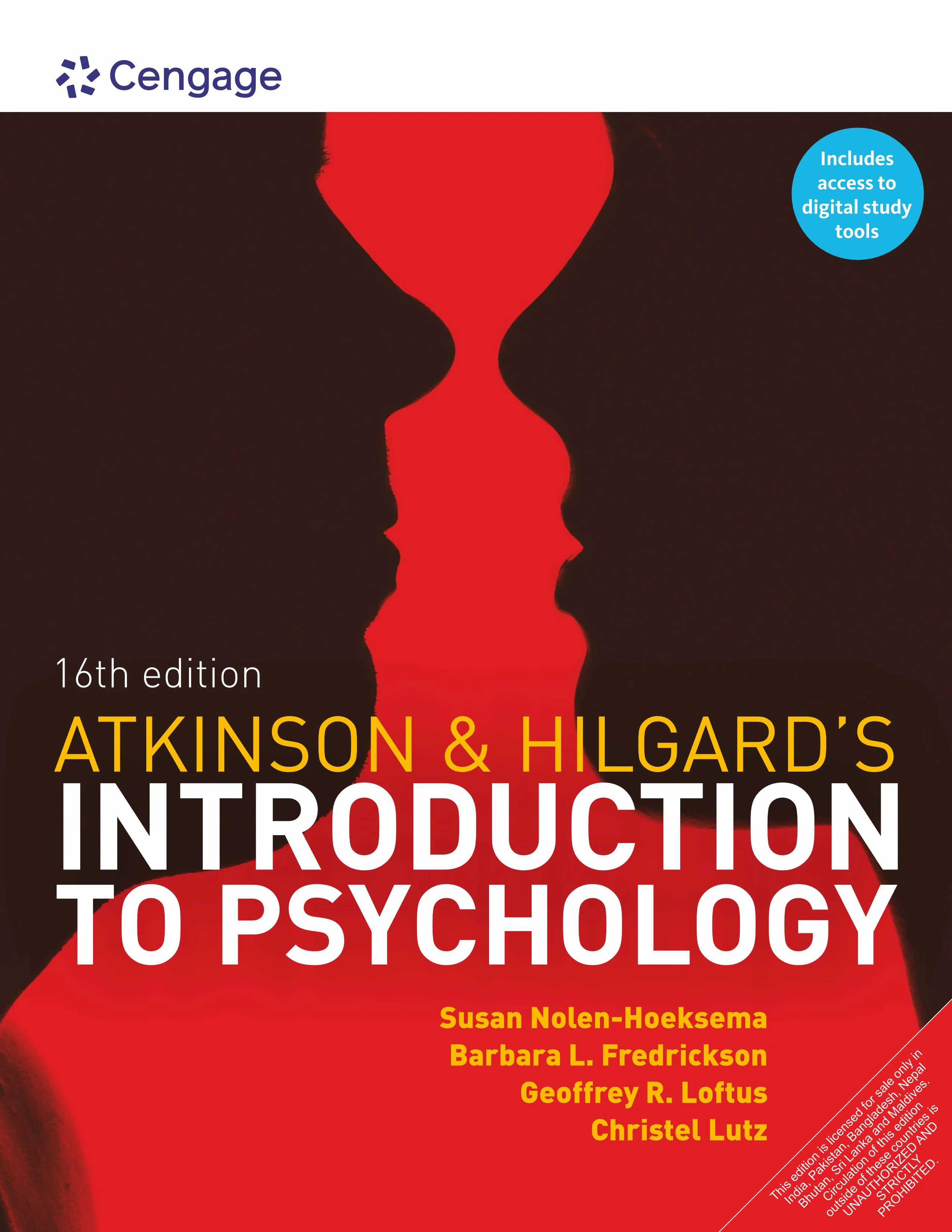 Atkinson & Hilgard's Introduction to Psychology 16th Edition by Susan Nolen-Hoeksema | Cengage