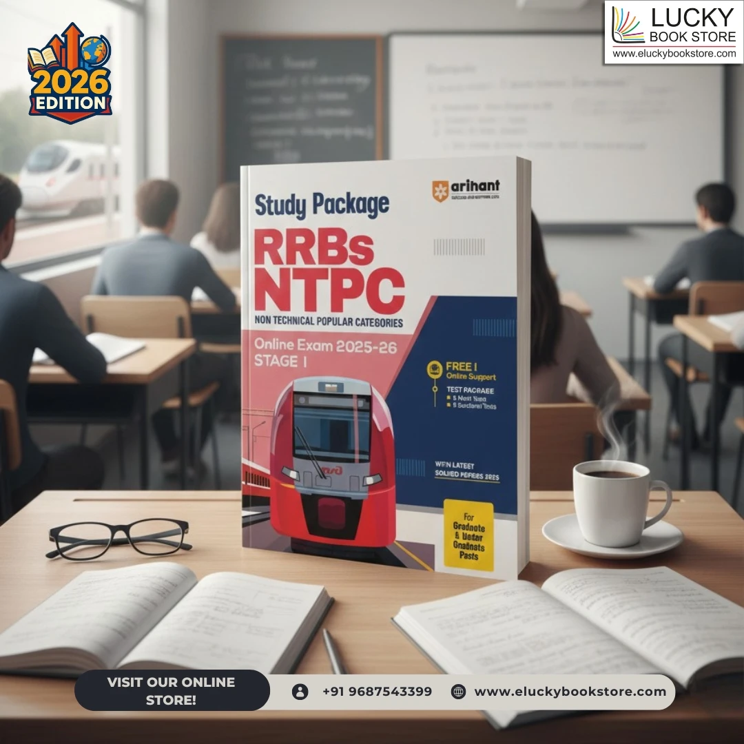 Study Package RRB NTPC (Stage-1) for Graduate & Undergraduate Posts | Chapterwise Theory, Practice MCQs, Mock Tests & Solved Papers | Free Online Mock Tests (English) 2026 Edition | Arihant