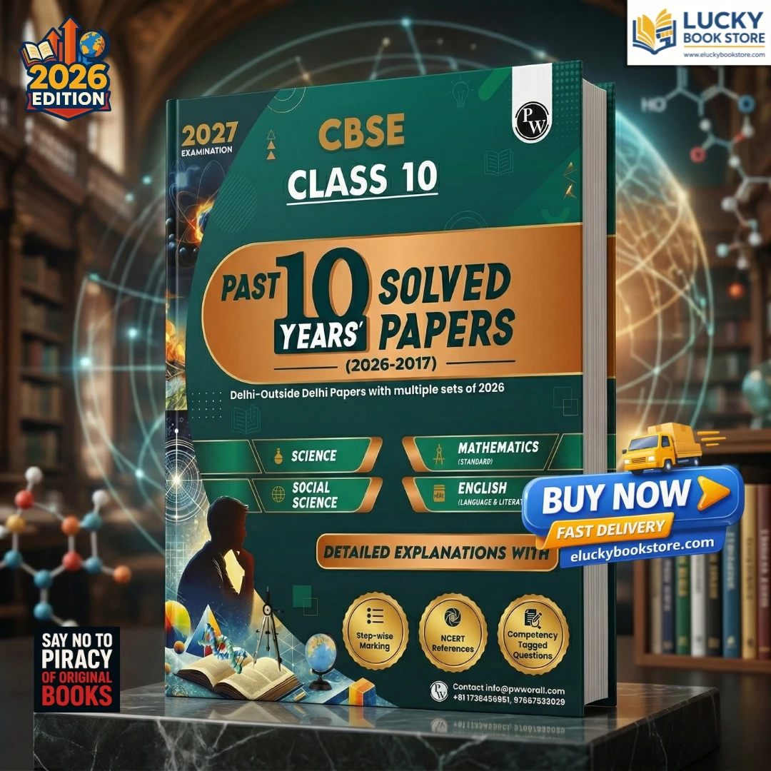 Class 10 CBSE Past 10 Years Solved Papers For 2027 Board Exams | Delhi & Outside Delhi with Multiple Sets of 2026 | Science, Maths, Social Science, English | NCERT References | PW