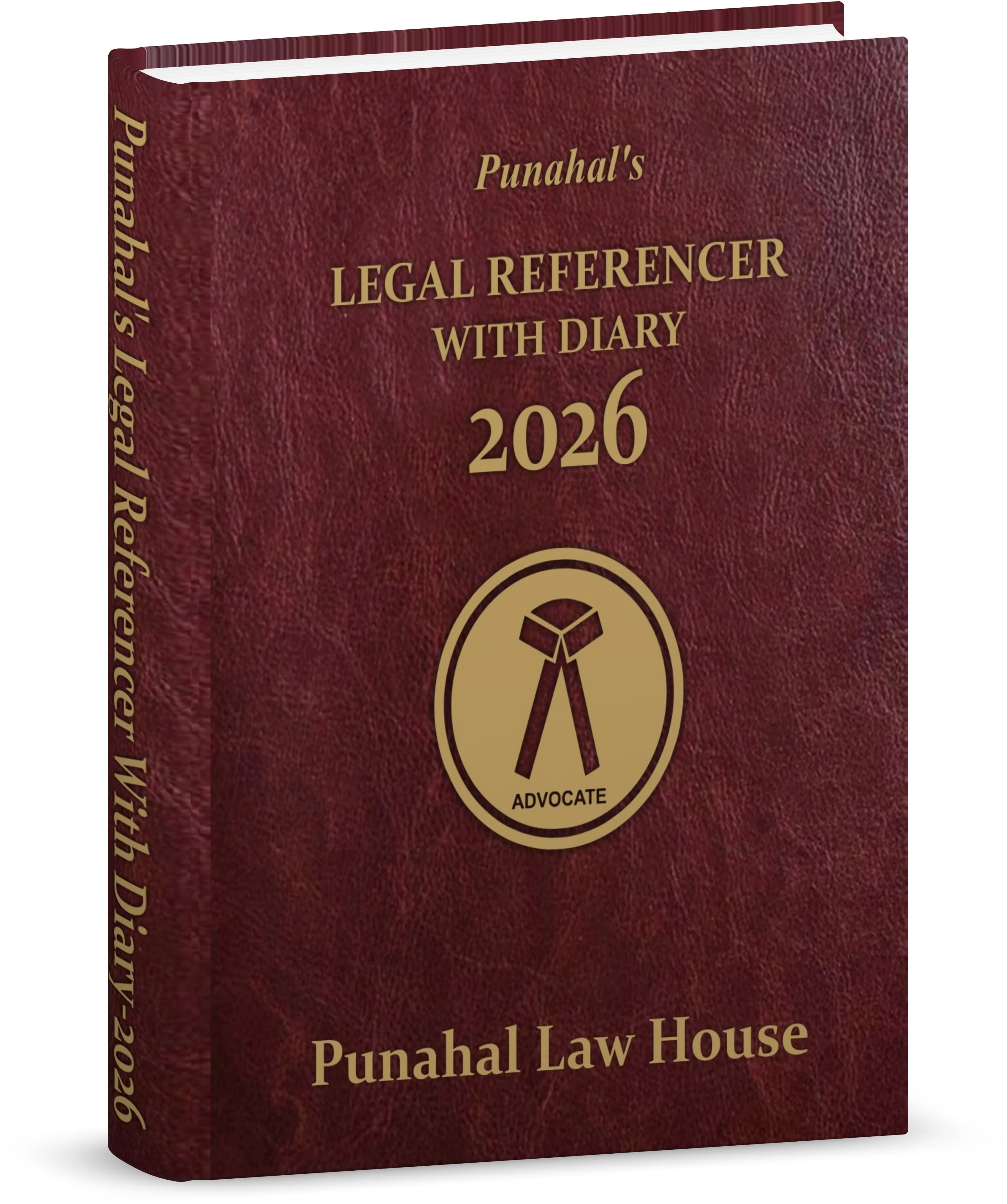 Punahal's Legal Referencer with dairy 2026 edition(Diwali to Dec 2026) (Maroon)