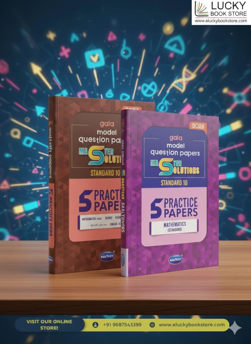 Std 10 Gala Model Question Papers Master Solutions(5 Practice Papers) + Maths(Standard)(English) 2026 Edition
