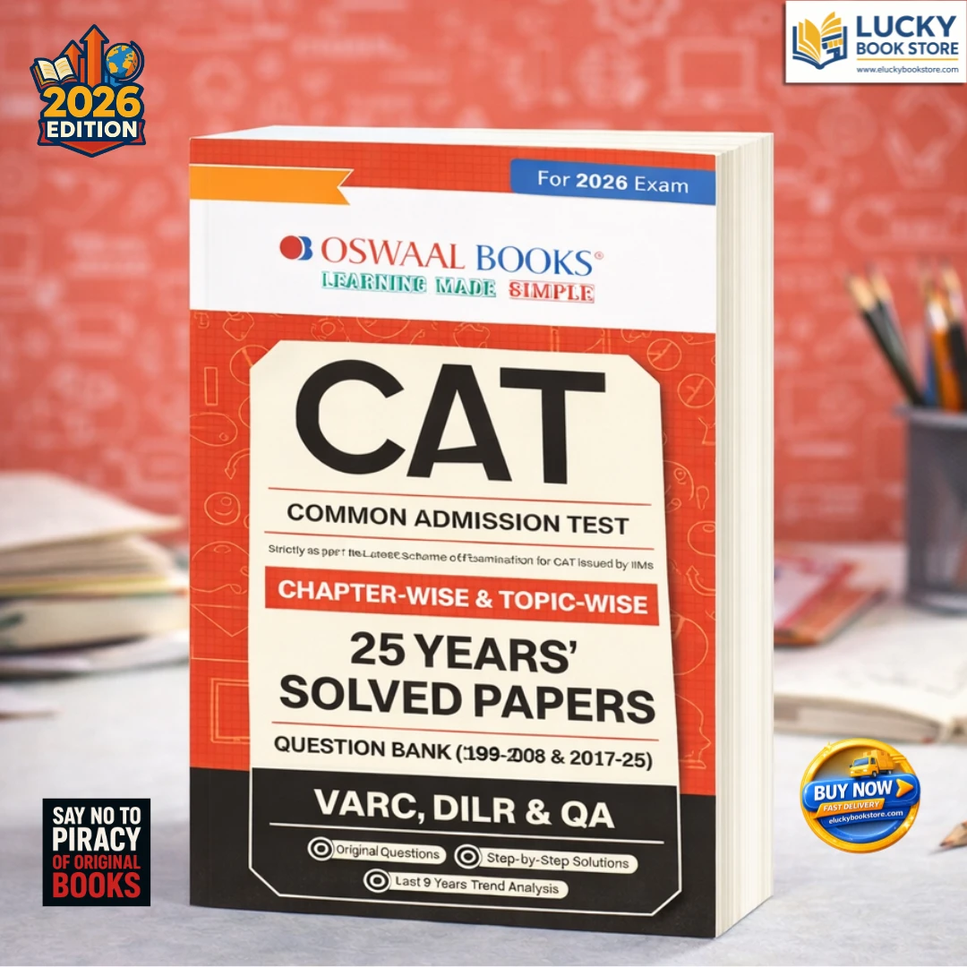 Oswaal CAT 25 Years Chapterwise & Topicwise Solved Papers | 1993 - 2008 & 2017 - 2025 For 2026 Exam