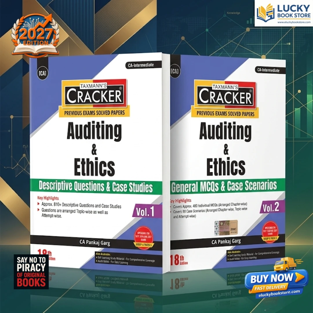 CA Intermediate Cracker Auditing and Ethics | Vol 1 and 2 | Sept 2026 Attempt | 18th edition 2026 | Pankaj Garg | Taxmann