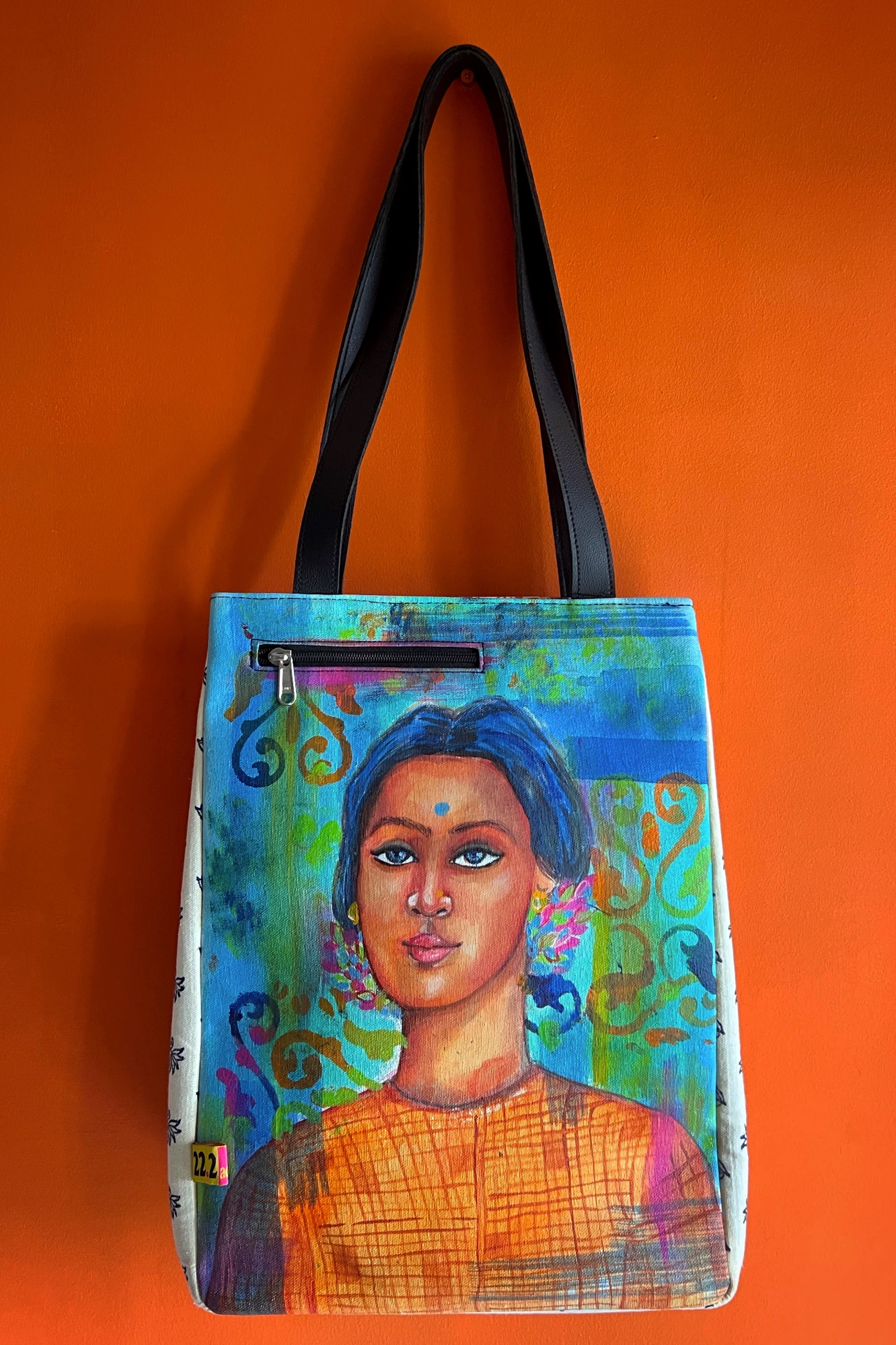 Manasi Handpainted Organic Canvas Tote Bag
