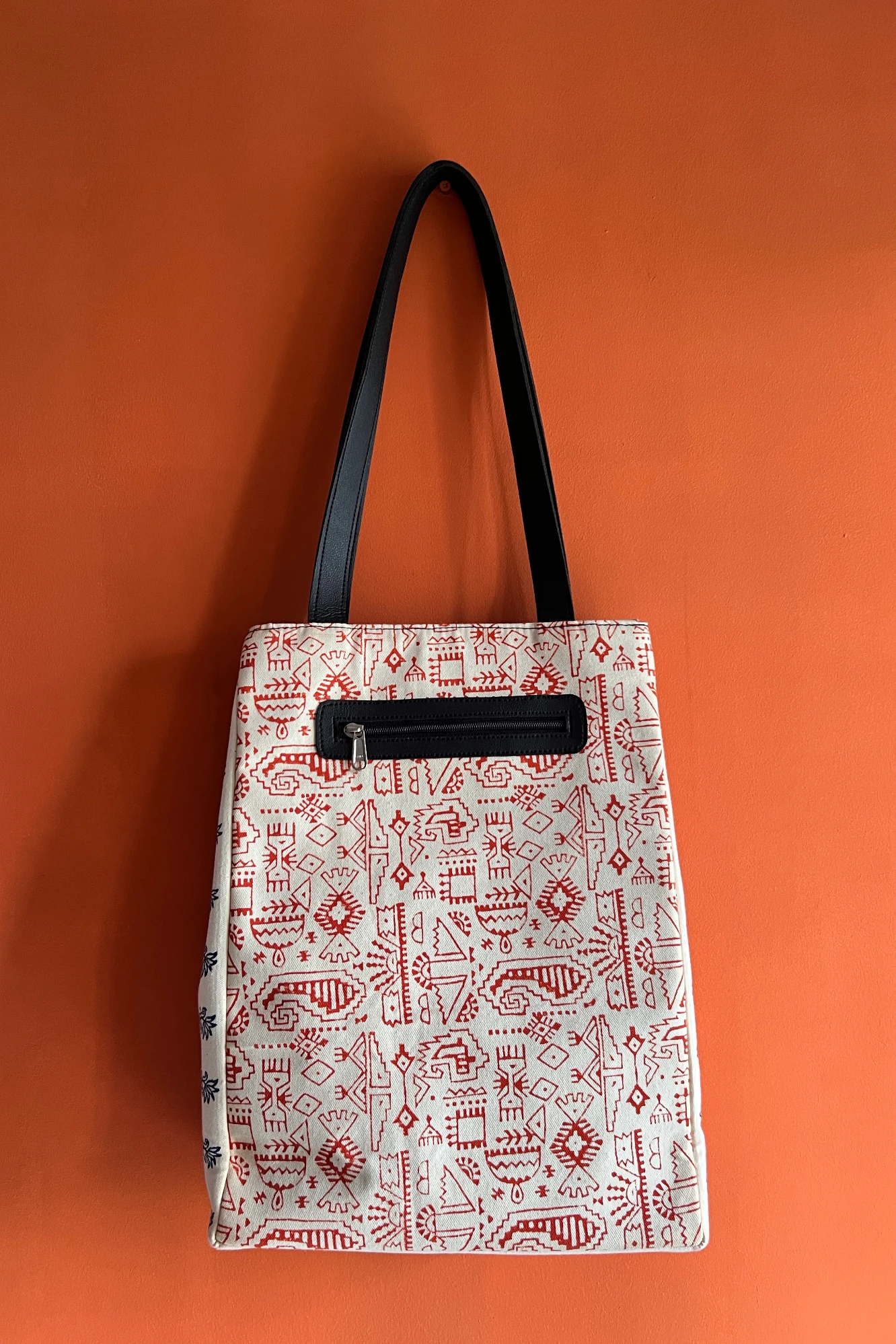Vasanti Hand painted Organic Canvas Tote Bag