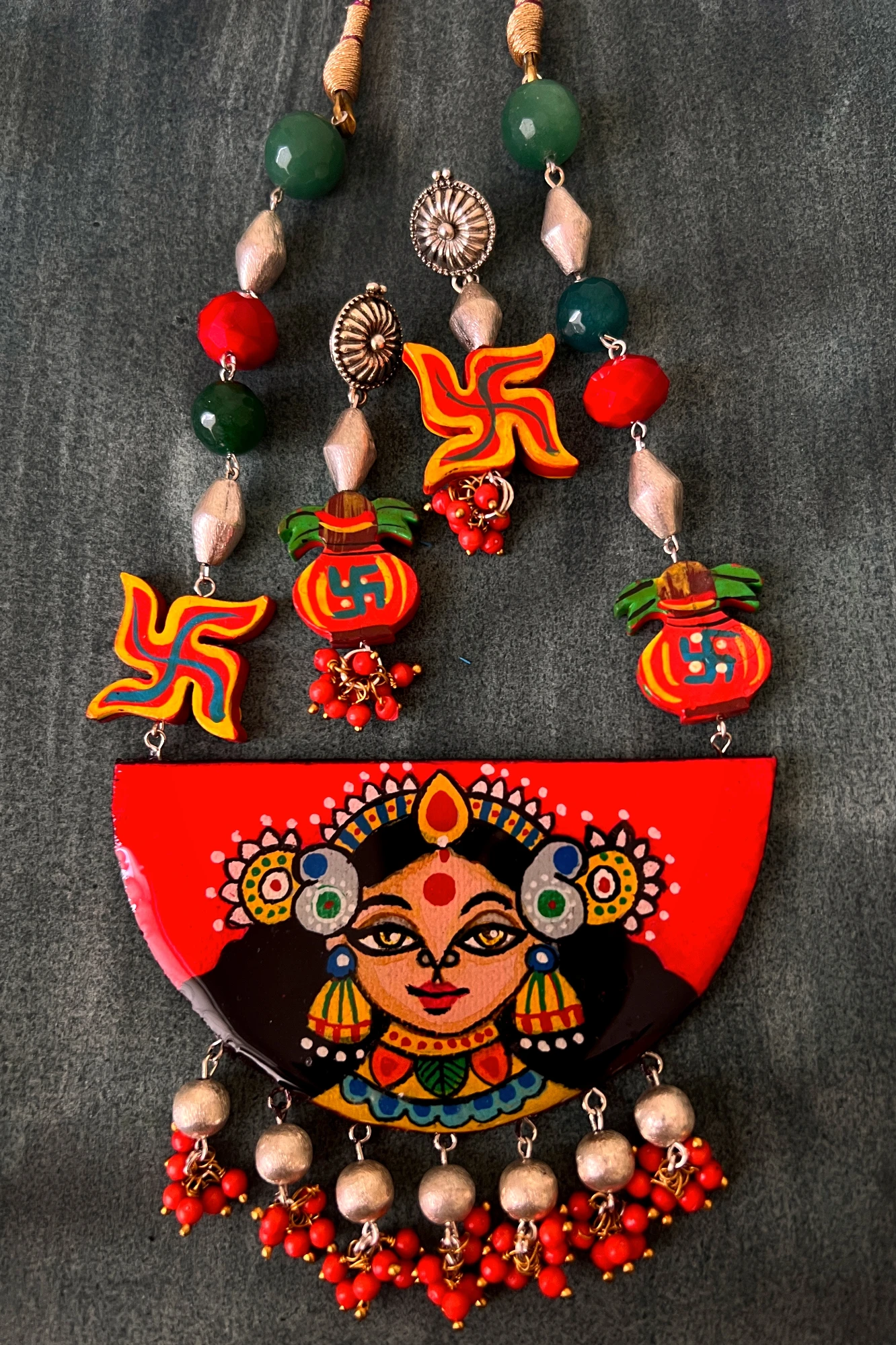 Kripa Handmade Pendant and Earring Set
