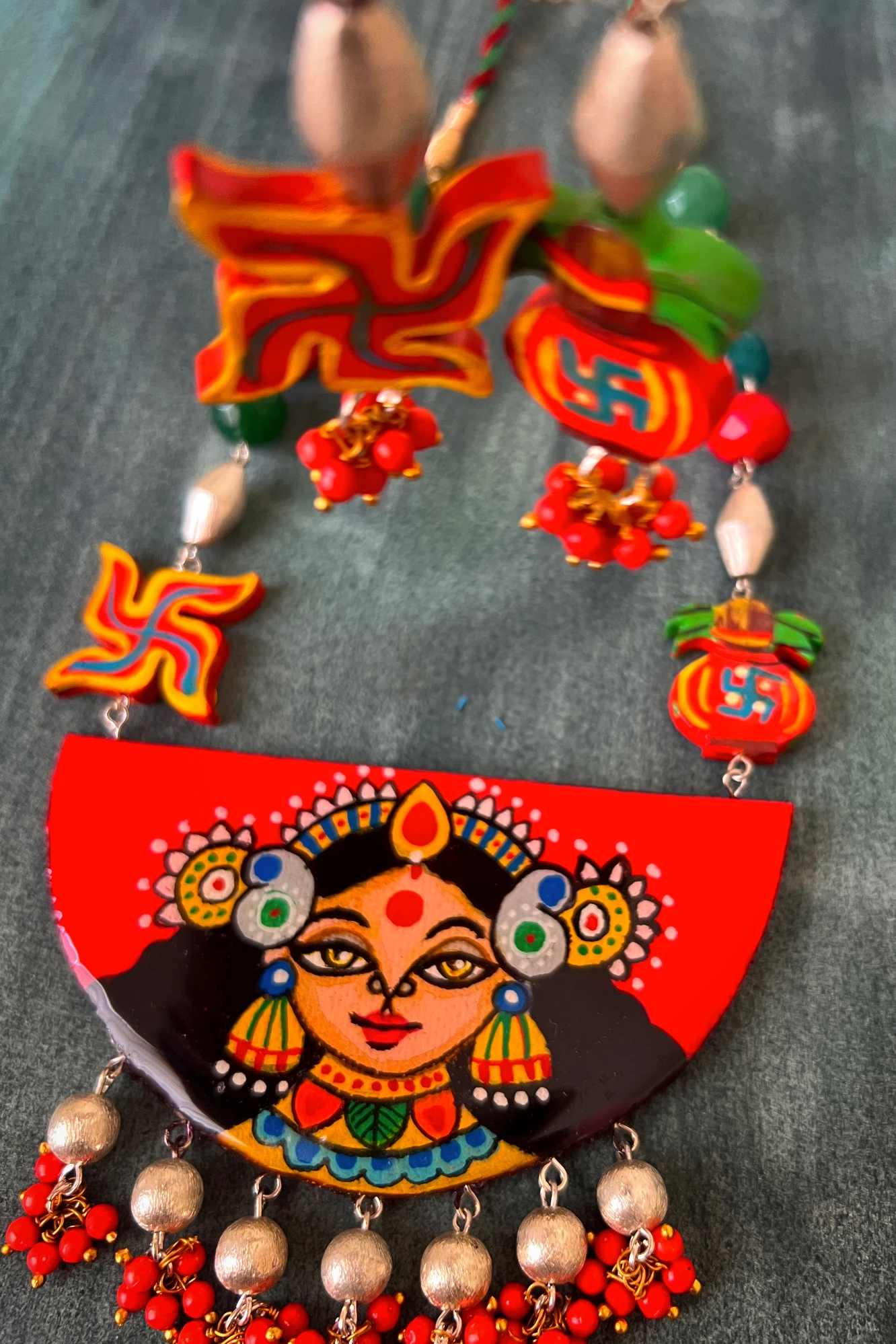 Kripa Handmade Pendant and Earring Set