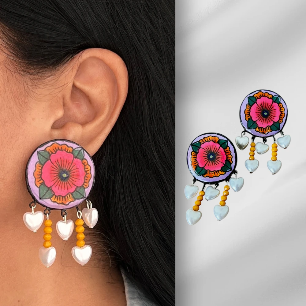 Blush Bloom Pearl Earrings