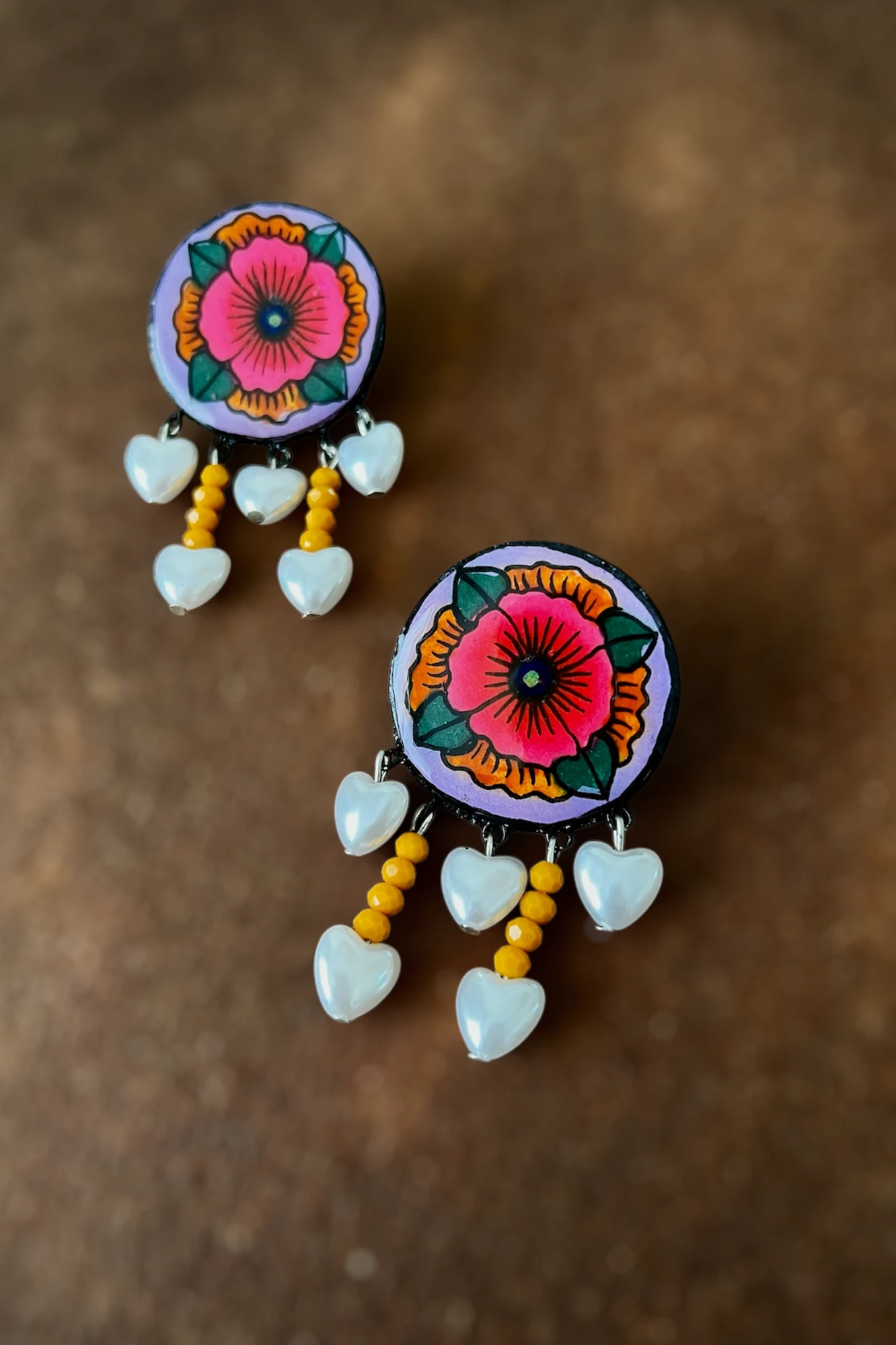 Blush Bloom Pearl Earrings