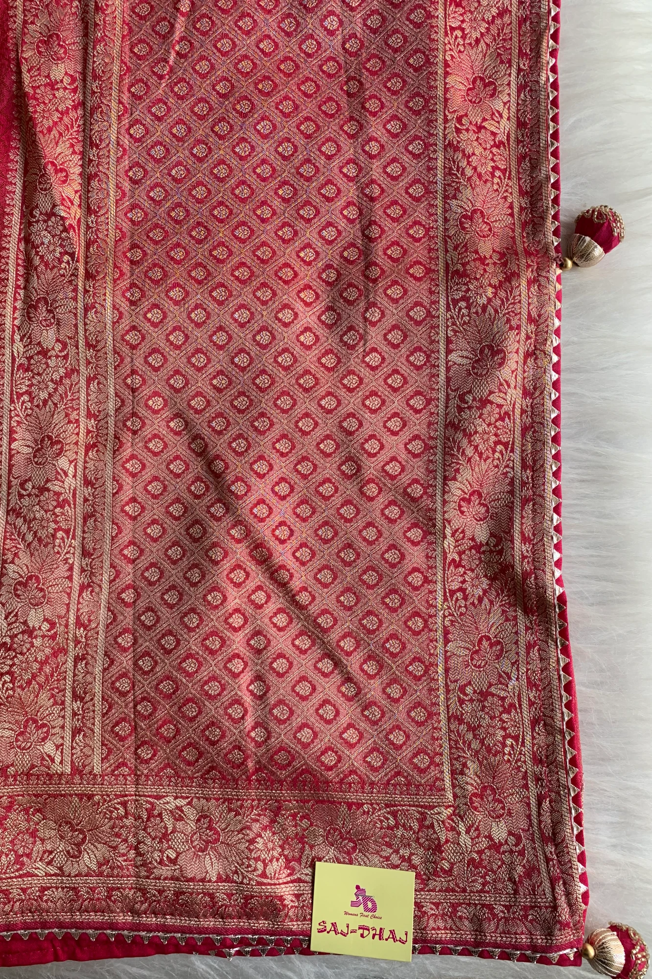 Red Banarasi Saree 5763 07