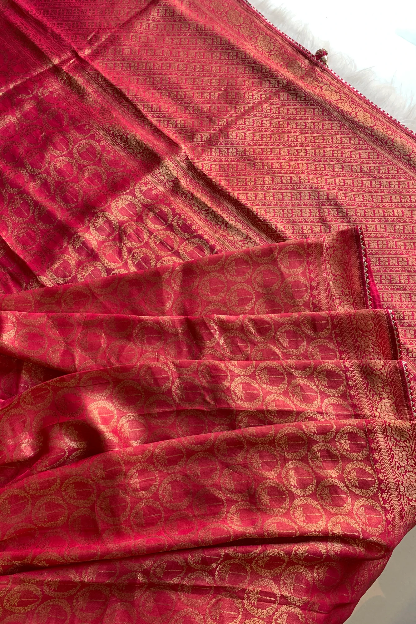 Pink Traditional Banarasi Saree 5763 14