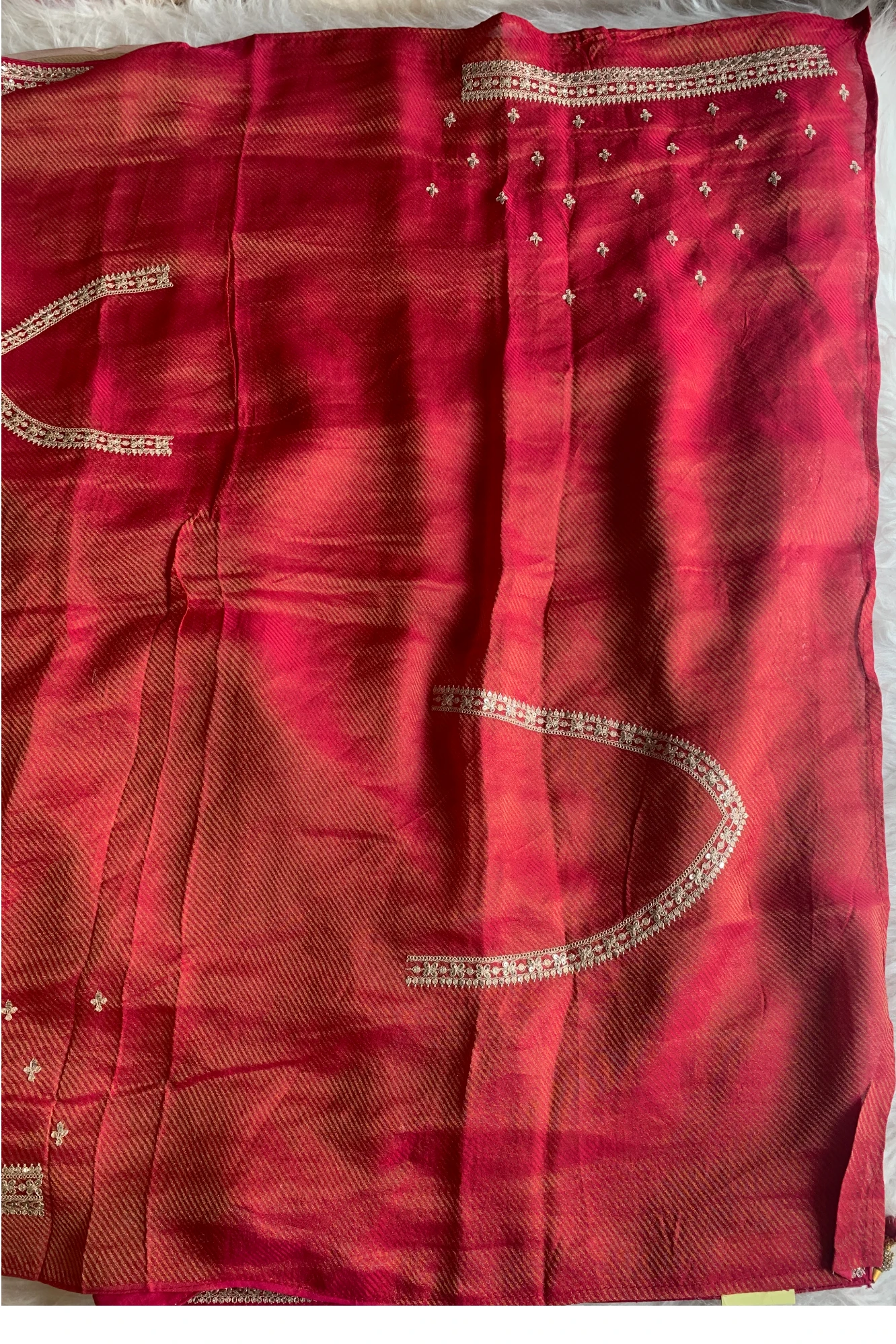 Beige Banarasi Silk Saree 5777 02