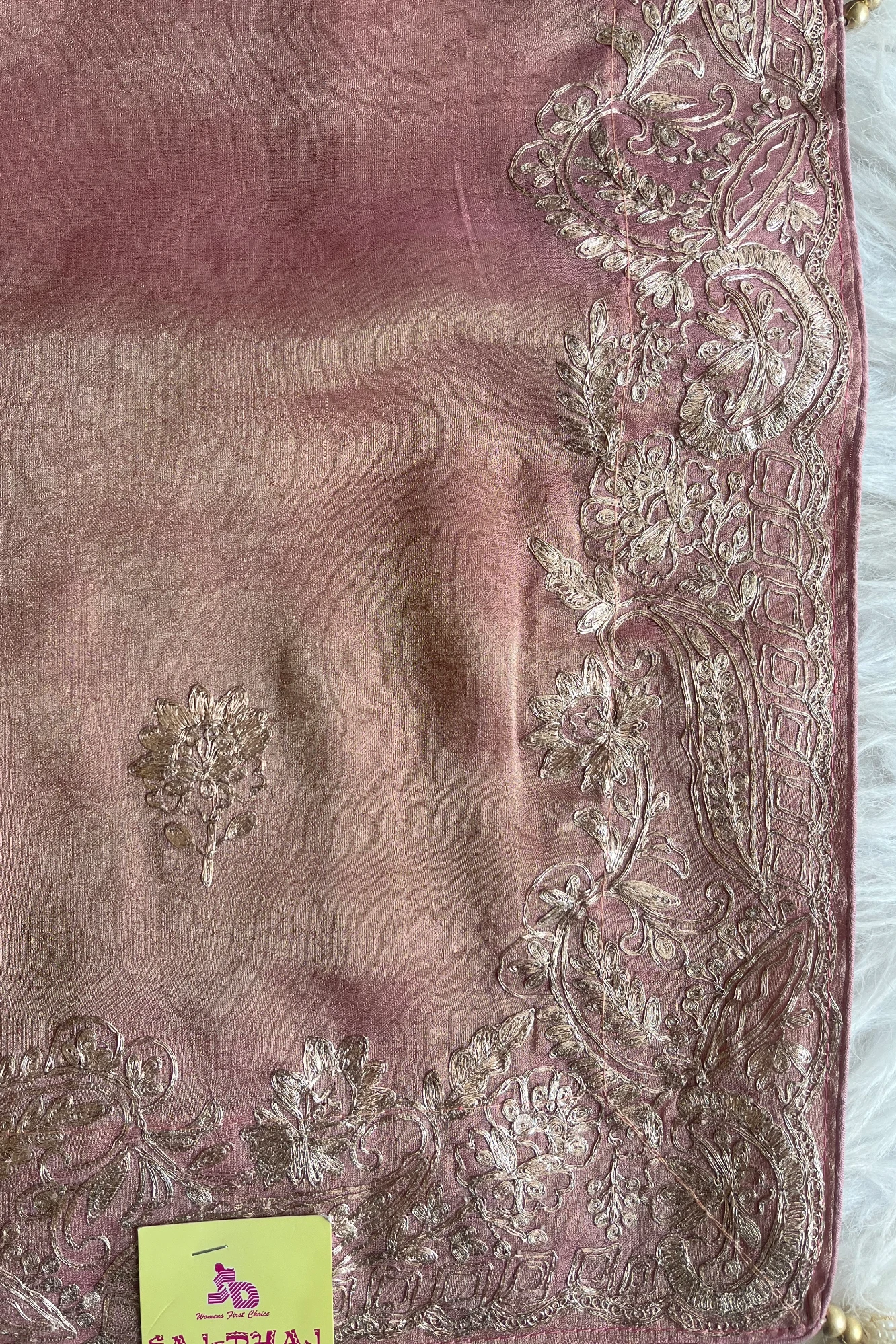 Peach Kanchipuram Tissue Saree 5659 21