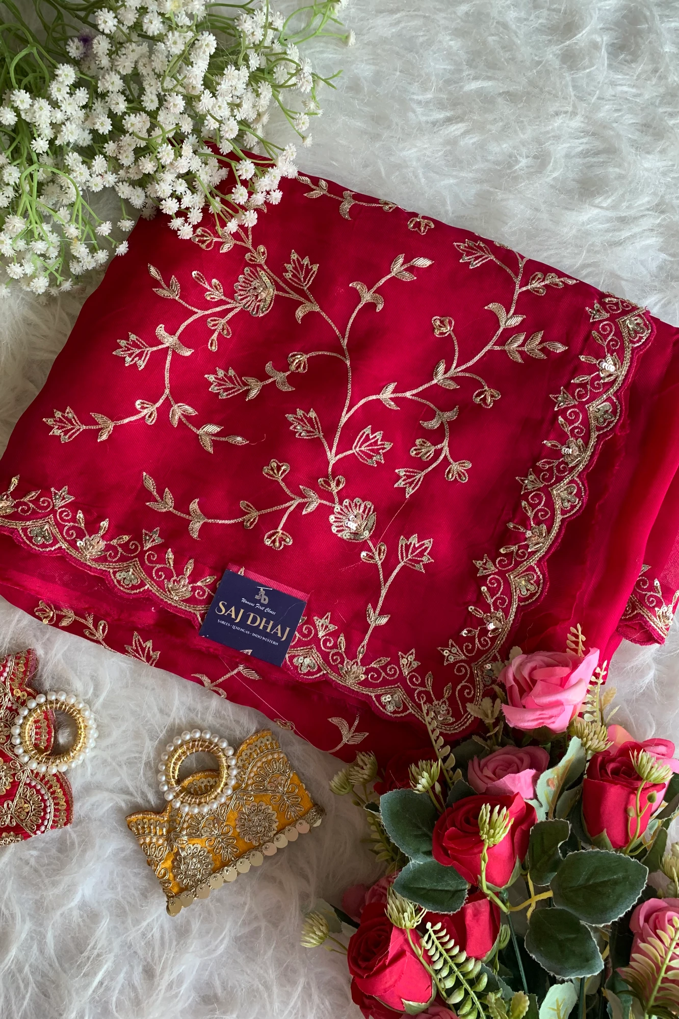 Pink Aari Lilly Silk Saree 5848 06