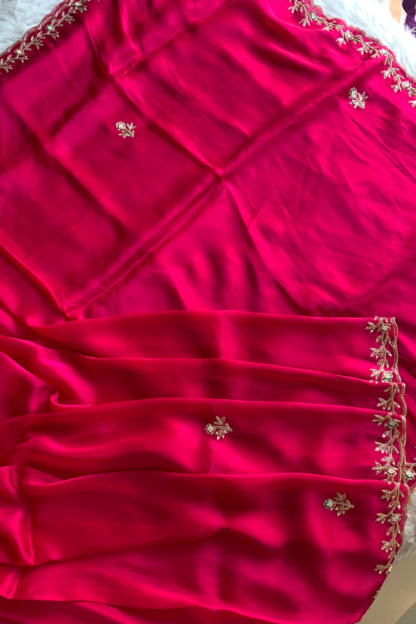 Pink Aari Thari Habutai Silk Saree 5651 21