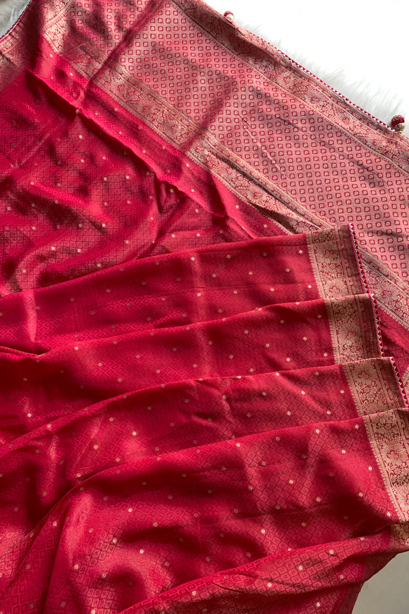 Red Banarasi Saree 5763 07