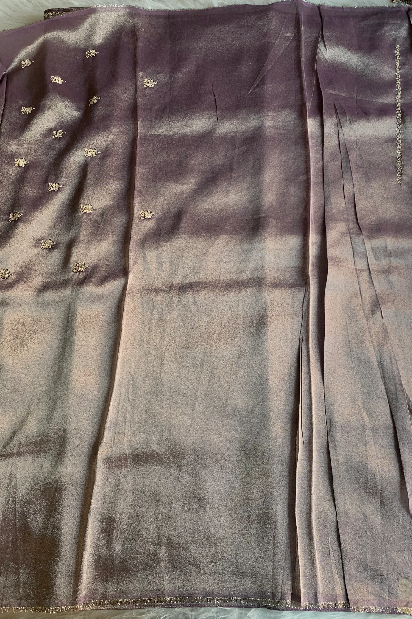 Purple Tissue Saree 5735 03