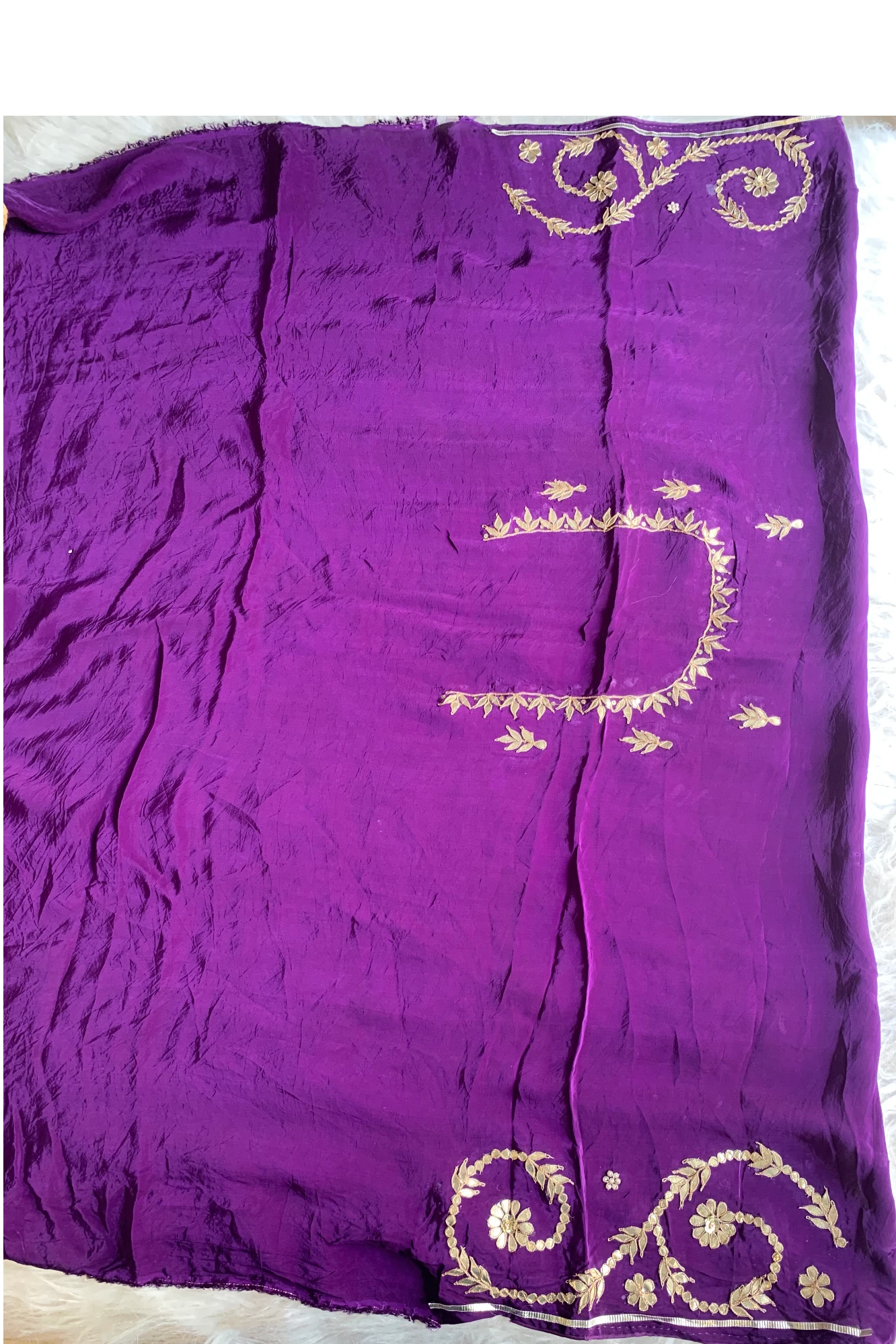 Purple Leheriya Russian Silk Saree 5825 01
