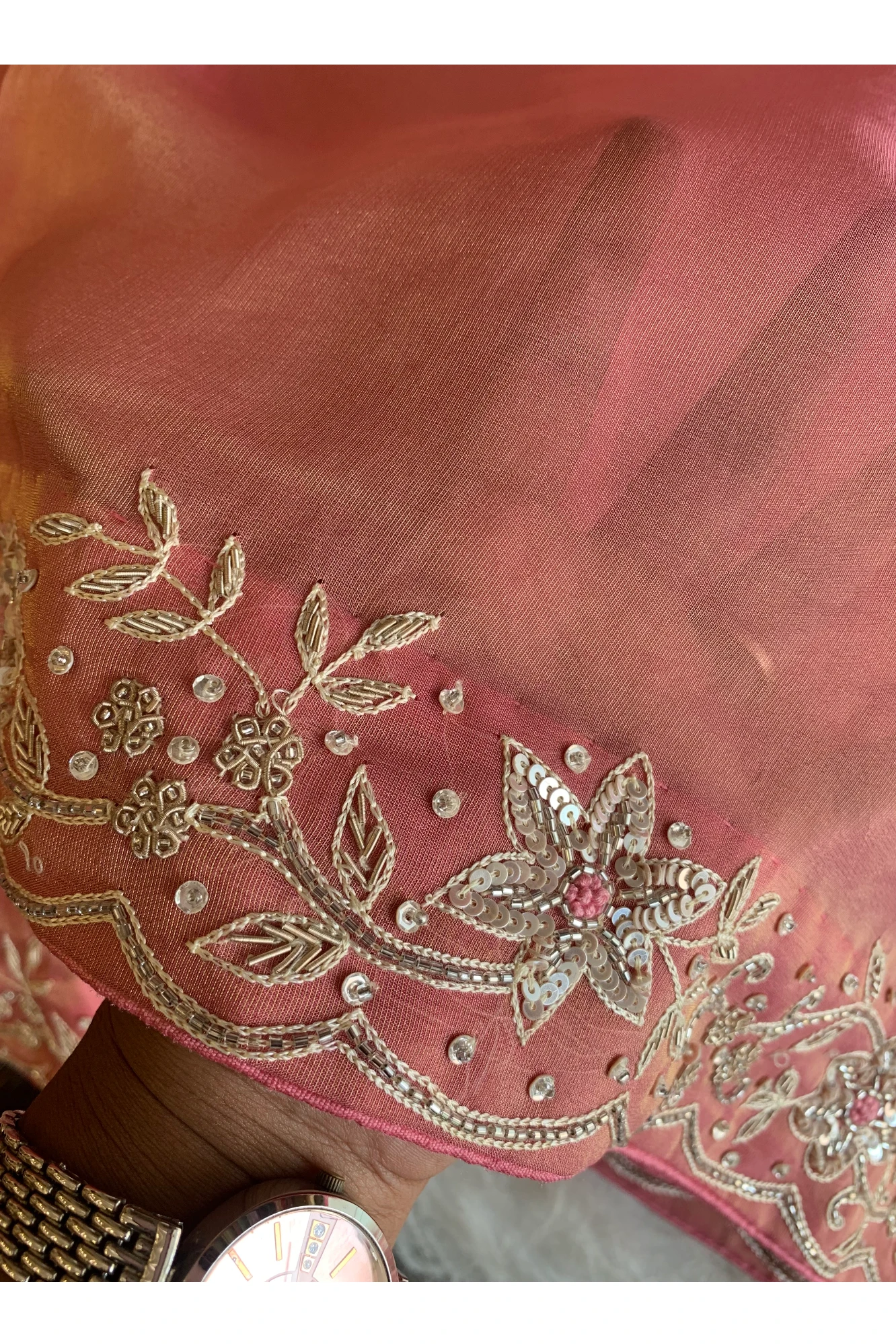 Pink Tissue Silk Saree 5792 02