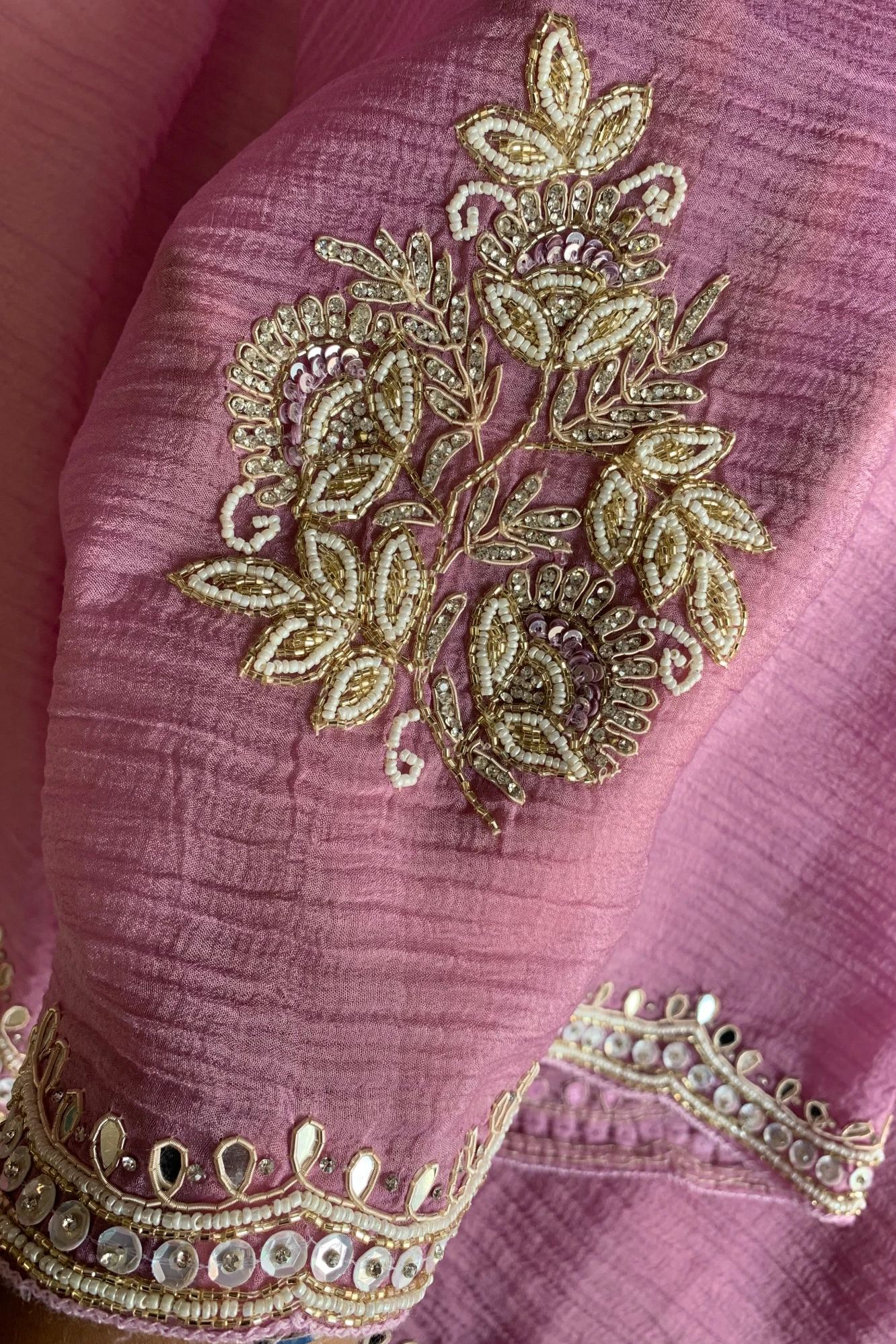 Lilac Crush Saree with Gota Work 5010 02