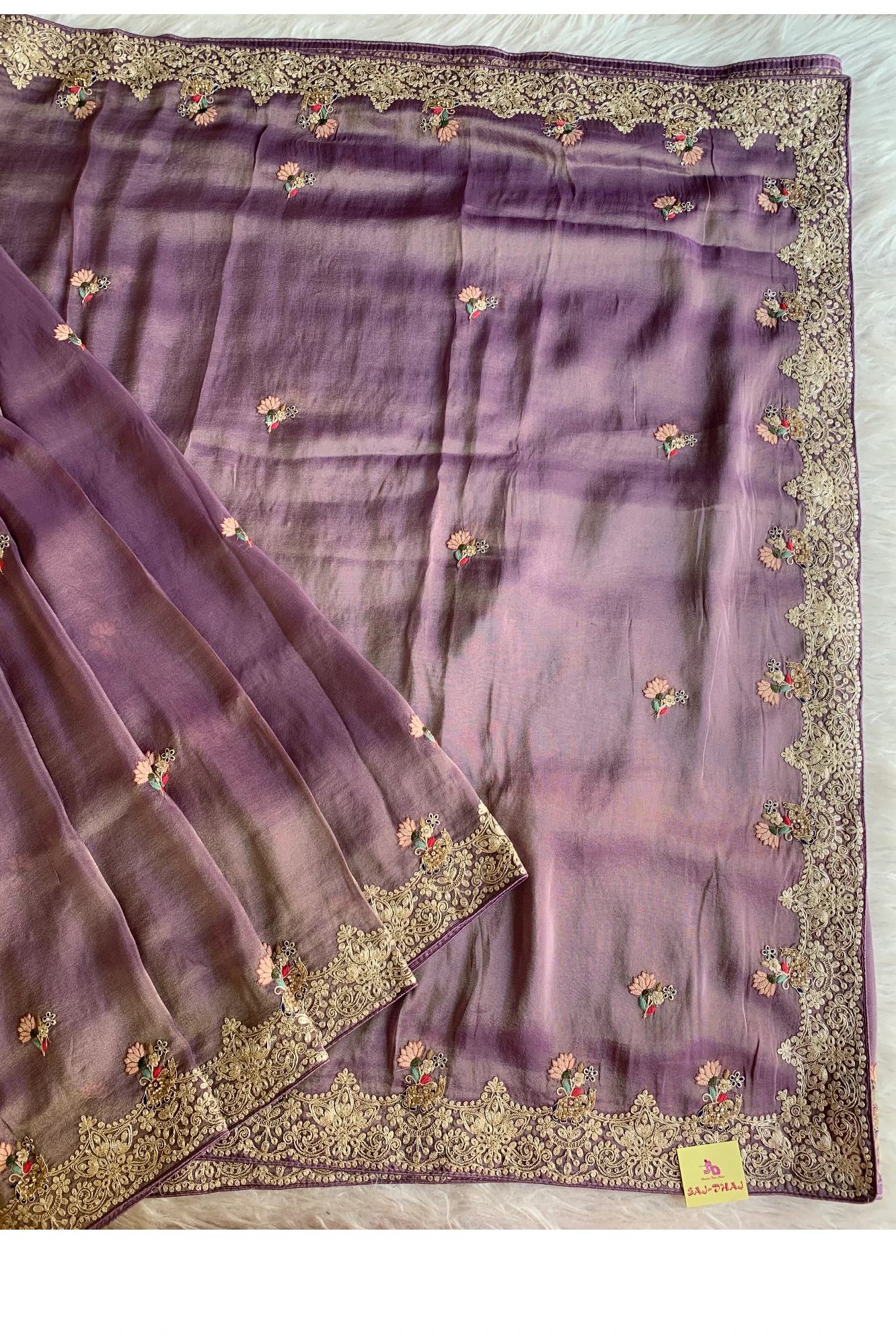 Purple Tissue Saree 5777 07
