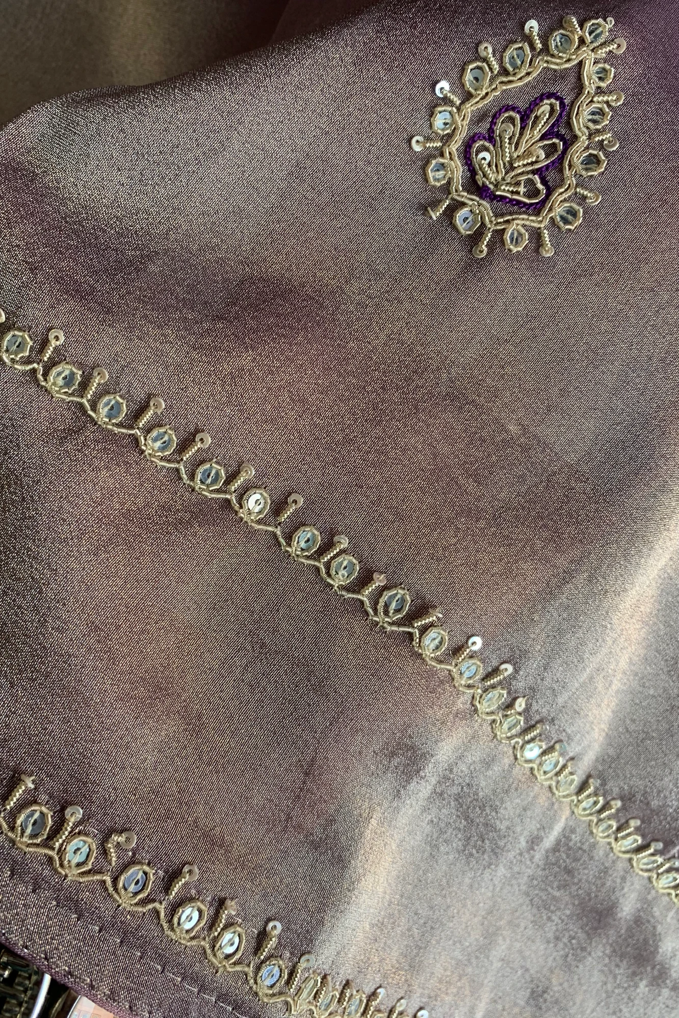 Purple Tissue Saree 5735 03