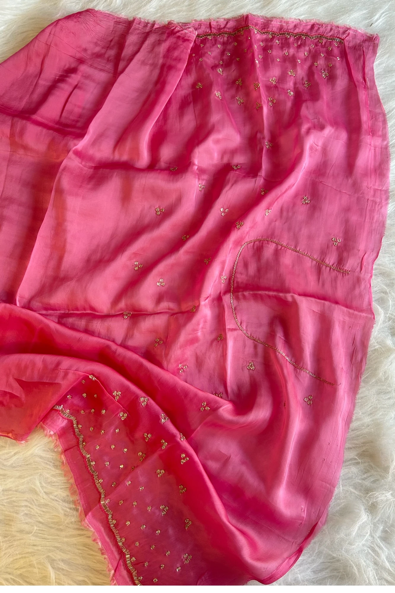 Three-Tone Ombre Habutai Silk Saree with Designer Pallu 5765 03