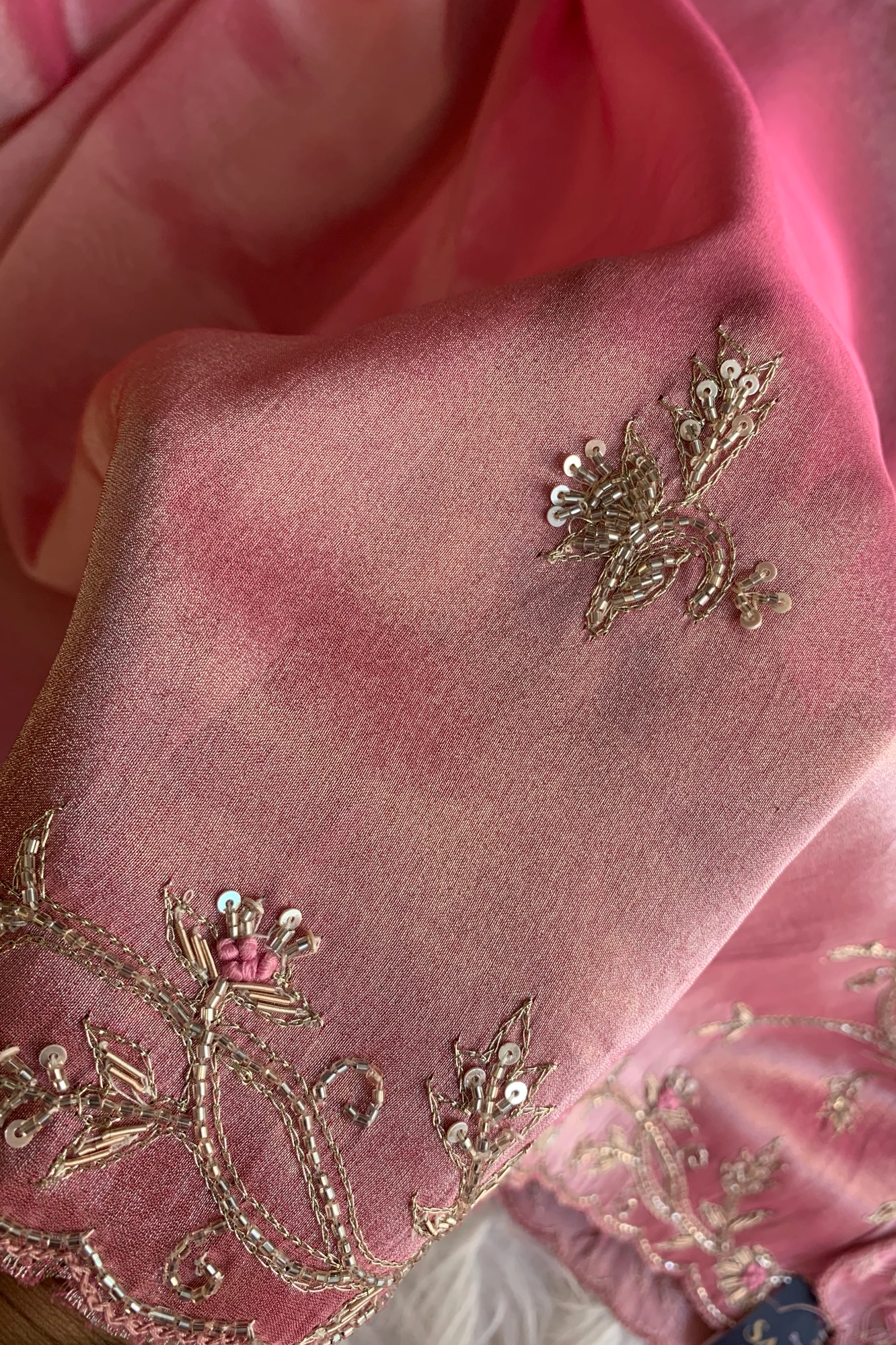 Onion Pink Tissue Saree 5792 02