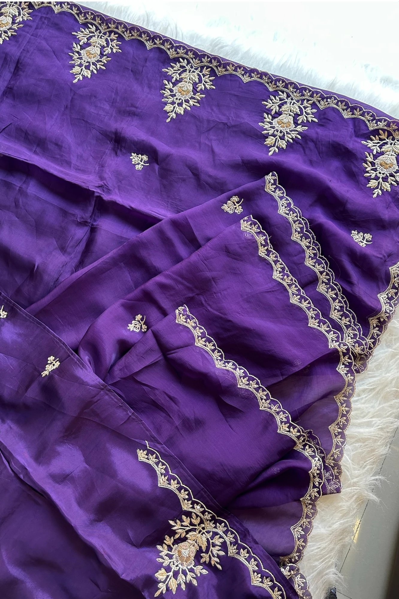 Jayanti Reddy Purple Russian Silk Saree 5764 09