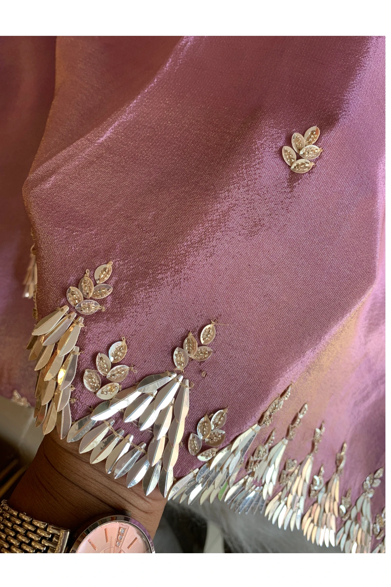 Purple & Pink Dual Shade Tissue Silk Saree 5660 04