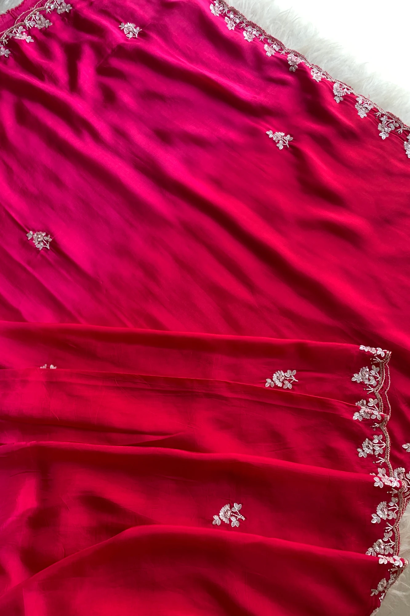 Ombre Habutai Silk Saree 5762 08