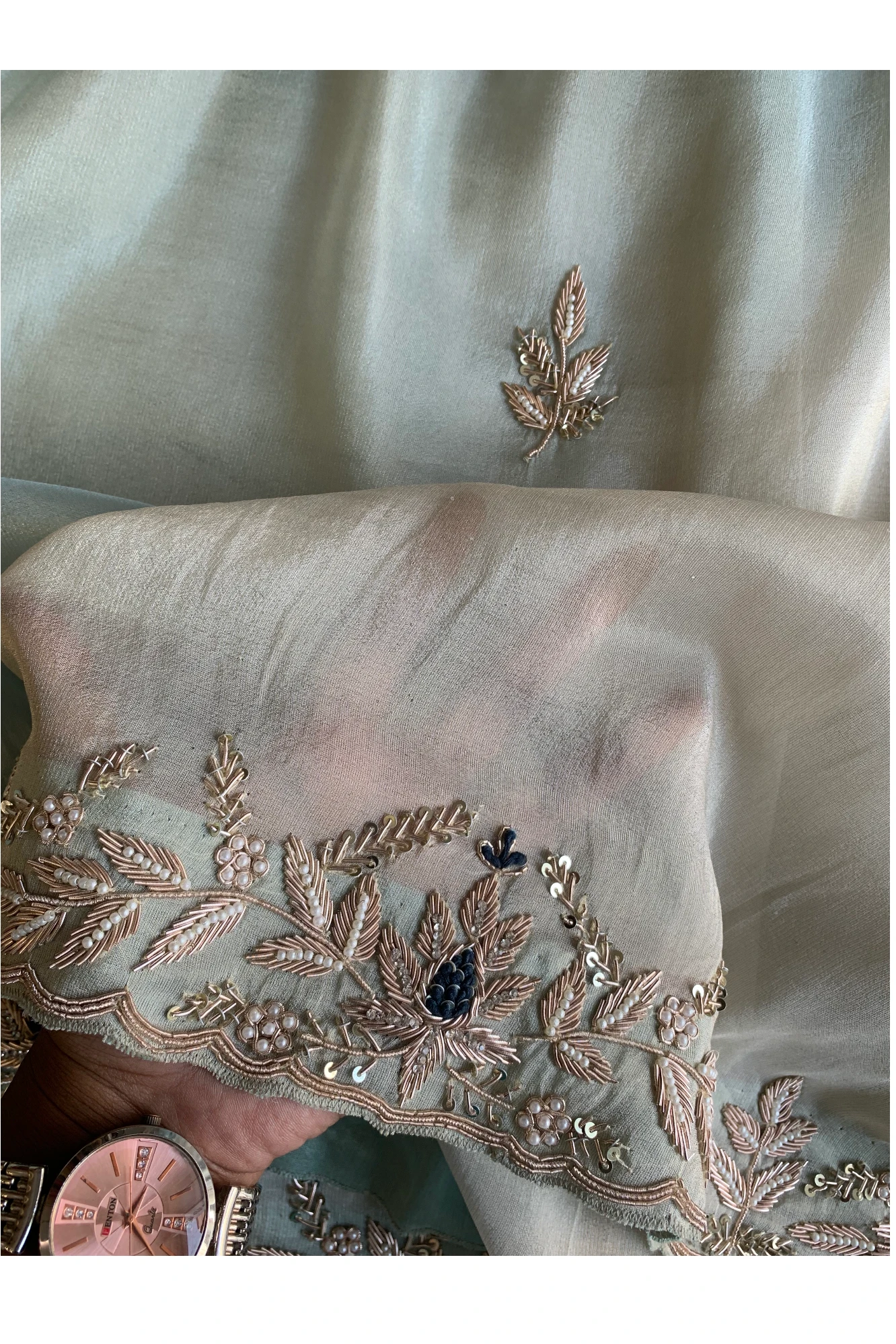 Light Blue Soft Tissue Saree 5647 10