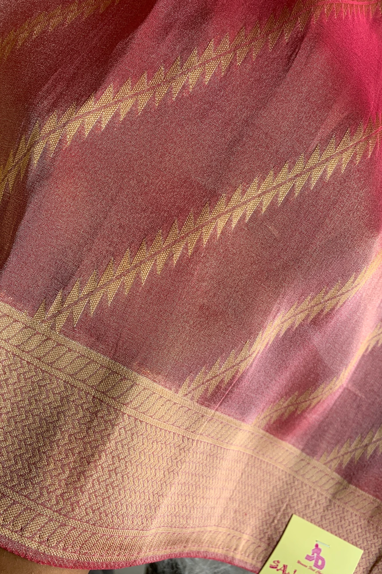 Pink Banarasi Designer Saree 5763 06