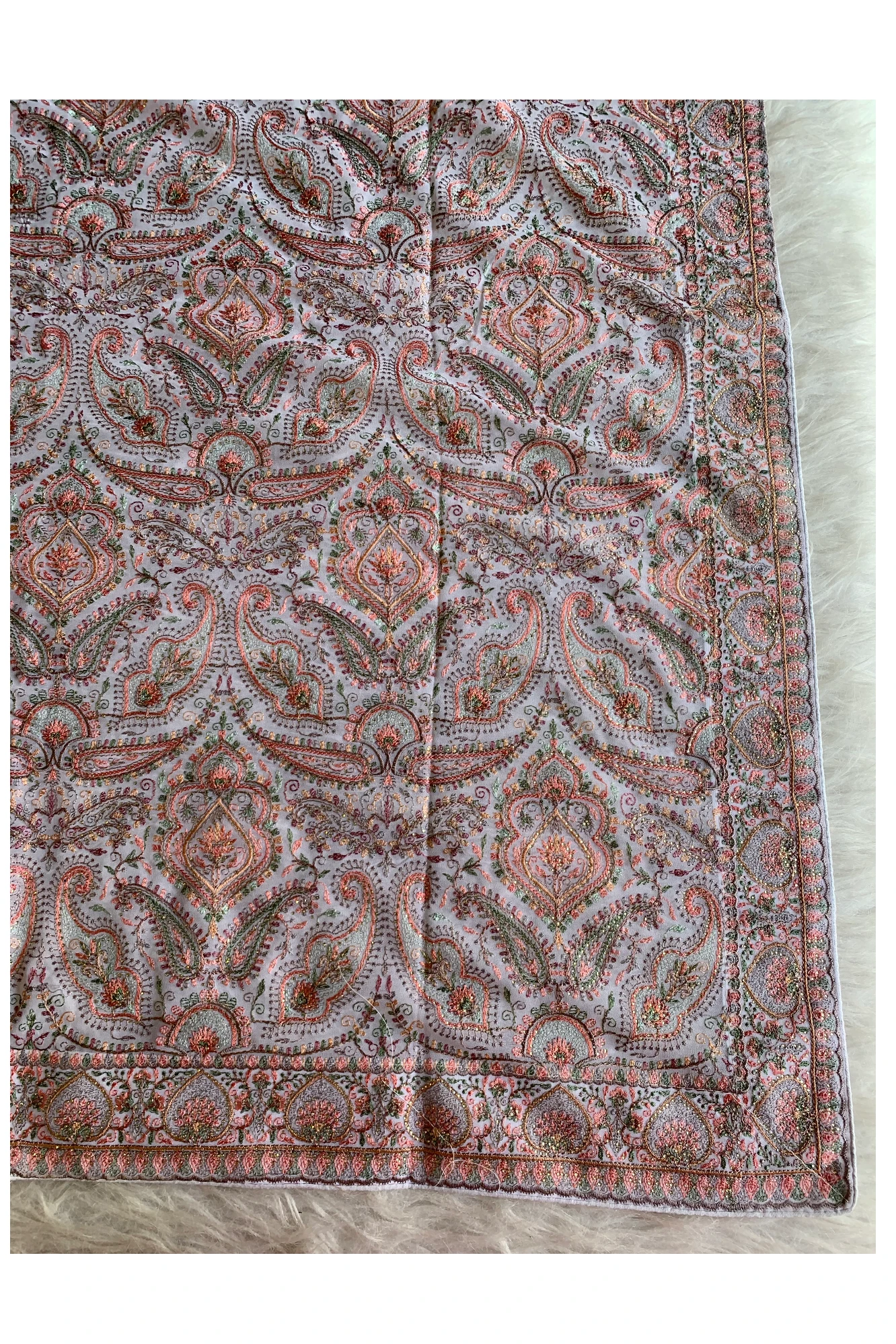 Ivory Chikankari Saree 5758 05