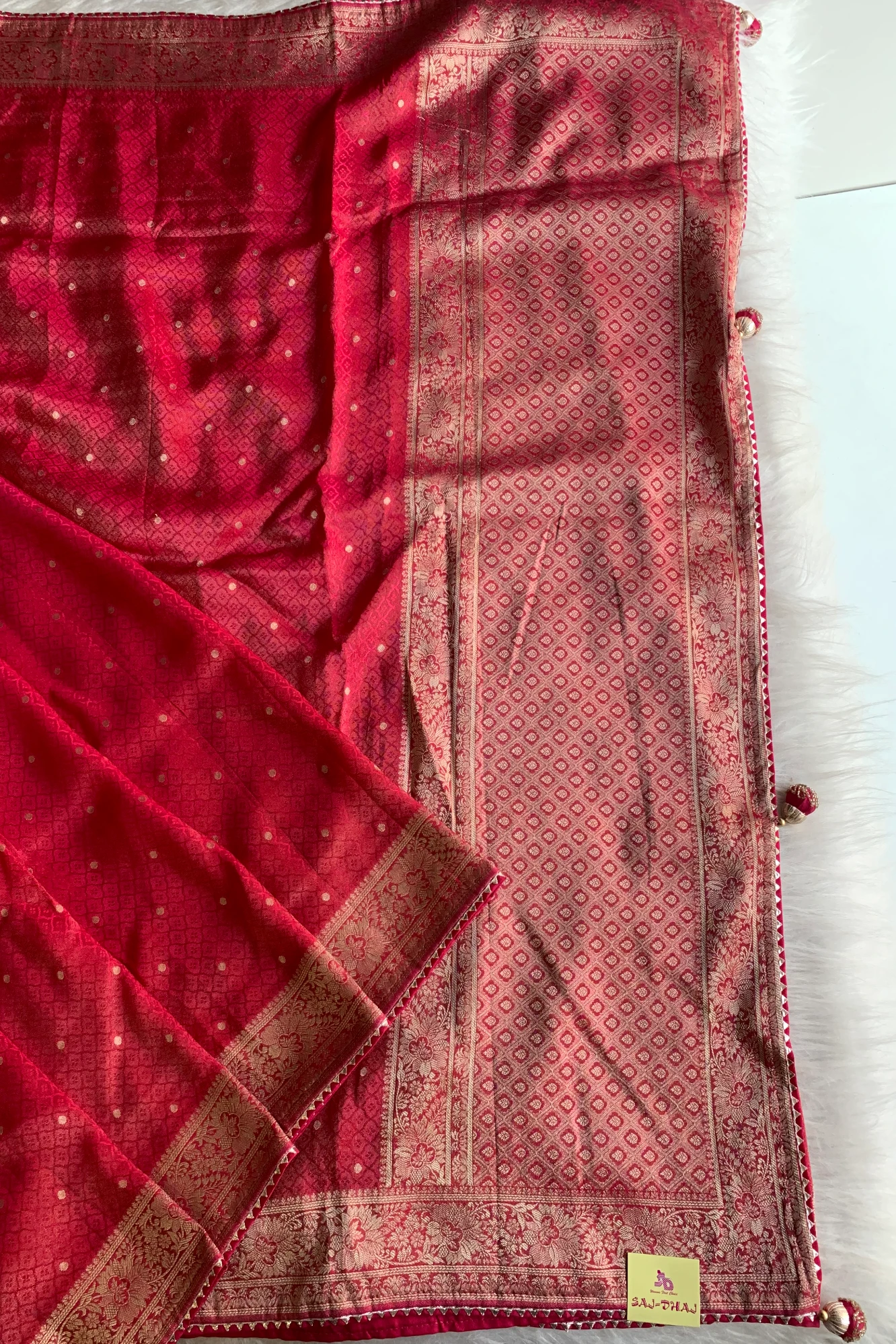 Red Banarasi Saree 5763 07