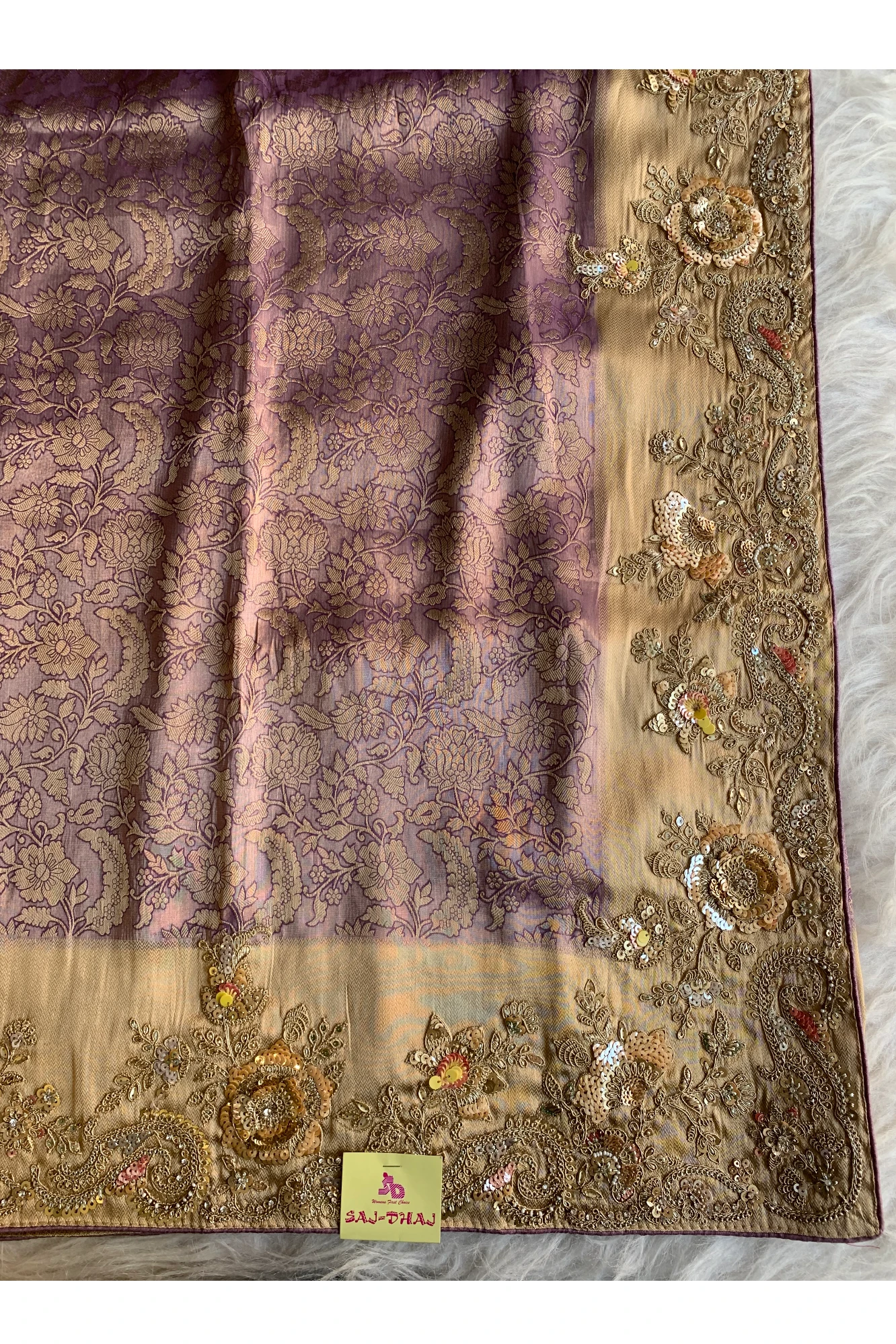 Purple Kanchipuram Silk Saree 5775 02